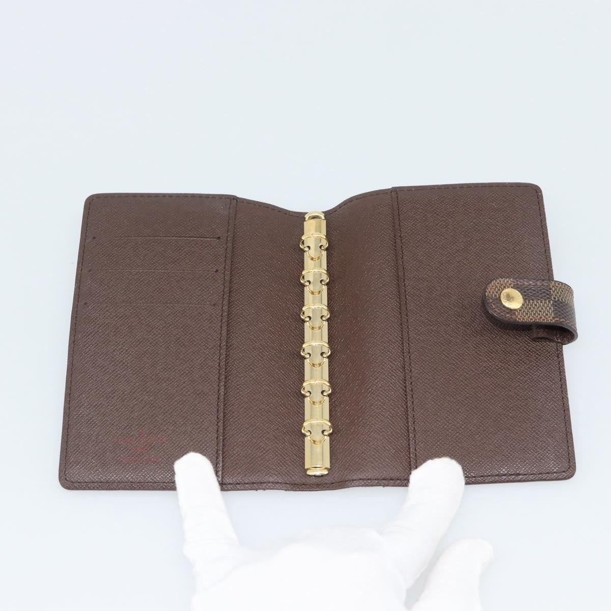 Louis Vuitton Ring Agenda Cover Damier Brown Canvas Briefcase Bag (Pre-Owned)