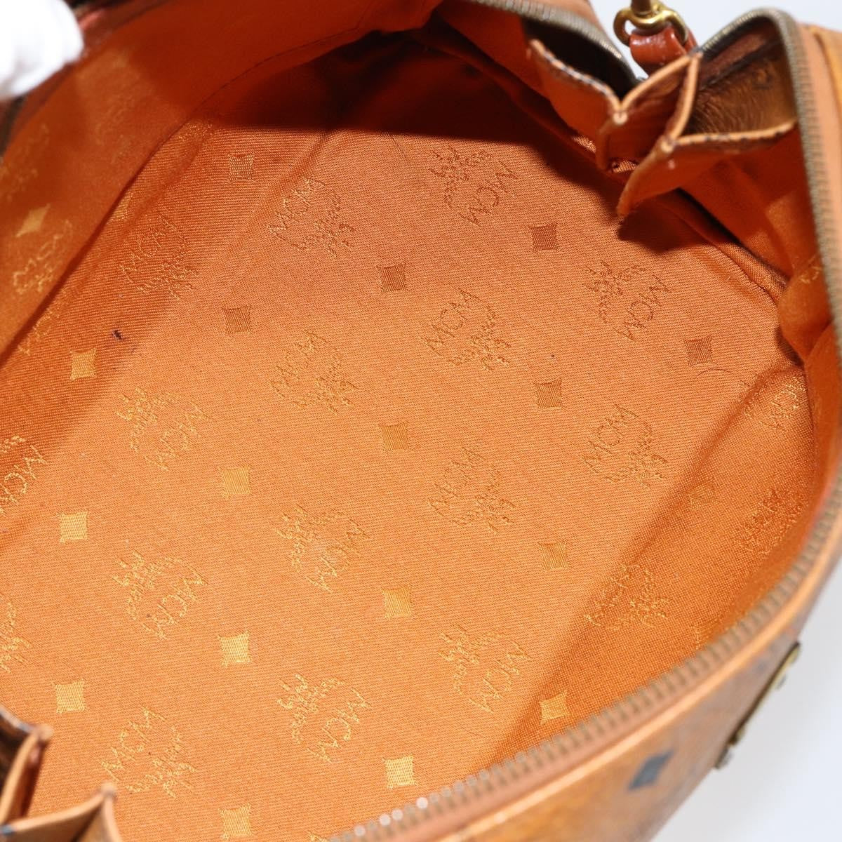 MCM Visetos Canvas And Leather Brown Canvas Handbag (Pre-Owned)