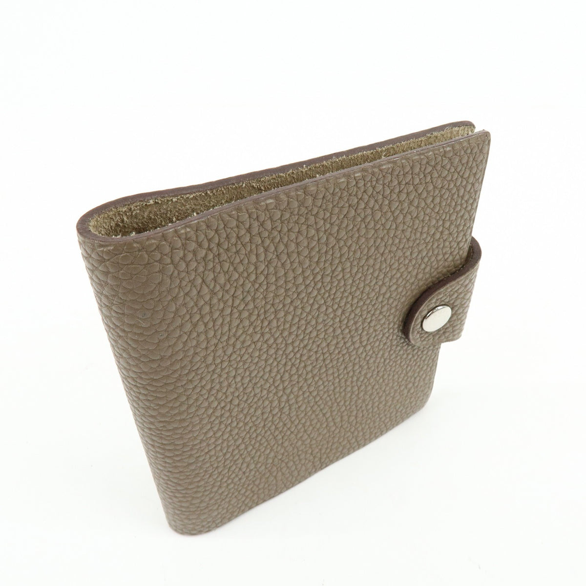 Hermes Ulysses Agenda Cover Leather Beige Leather Briefcase Bag (Pre-Owned)