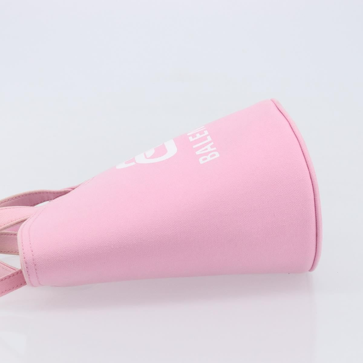 Balenciaga Wave Bucket Printed Canvas Pink Canvas Tote Bag Bag (Pre-Owned)