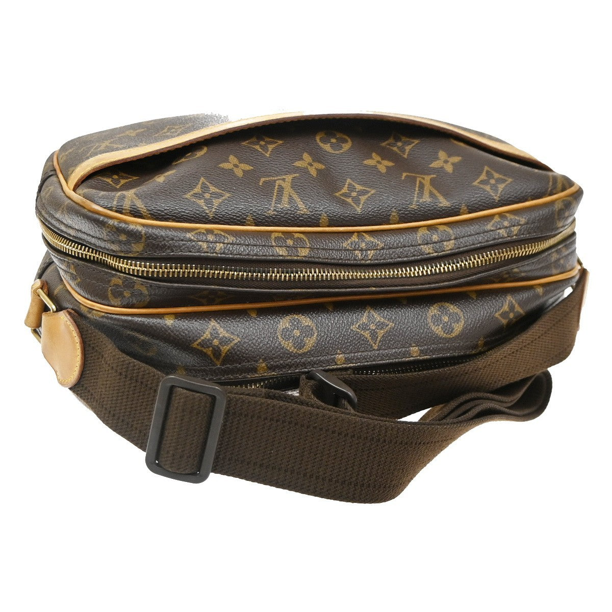 Louis Vuitton Reporter Monogram Brown Canvas Shoulder Bag Bag (Pre-Owned)