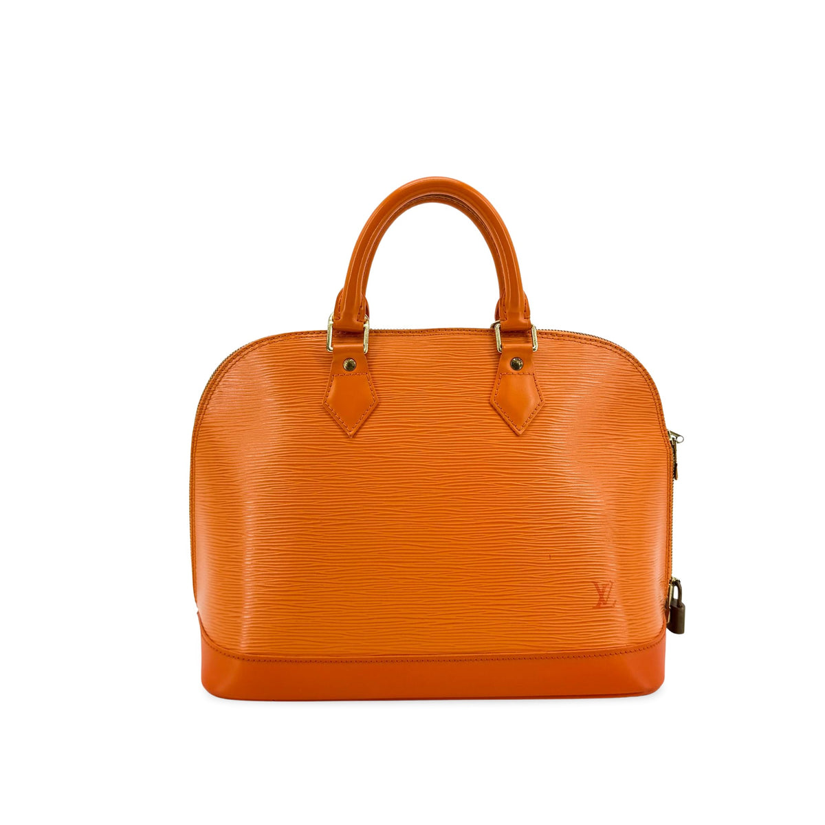 Louis Vuitton Alma Epi Leather Orange Leather Handbag (Pre-Owned)