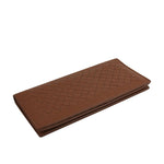 Bottega Veneta Men's Woven Brown Medium Leather Long Bifold Wallet 390878 2531