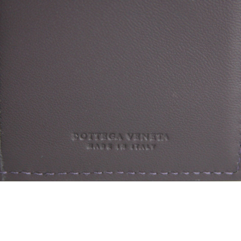 Bottega Veneta Men's Intercciaco Long Bifold Dark Plum Leather Wallet 390878 6017
