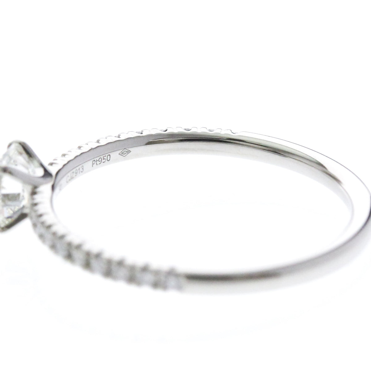 Cartier Etincelle De Cartier Solitaire Platinum With Rbc Diamond And Pave Diamonds G/Vs1 Silver Platinum Ring Jewelry (Pre-Owned)