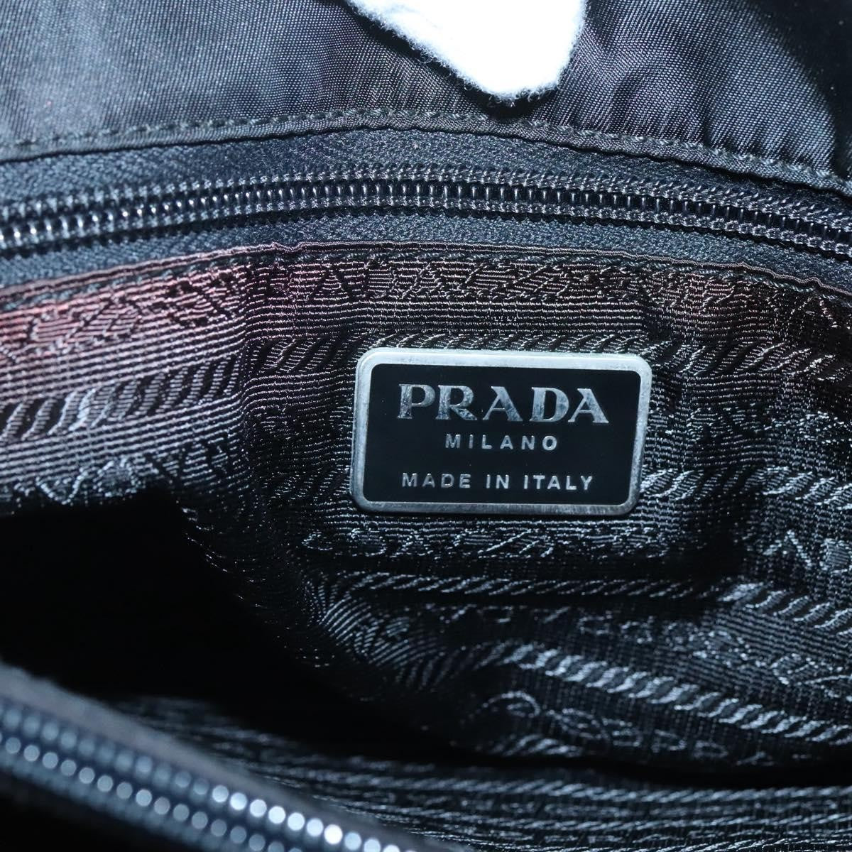 Prada Vintage Tessuto Khaki Nylon Shoulder Bag Bag (Pre-Owned)