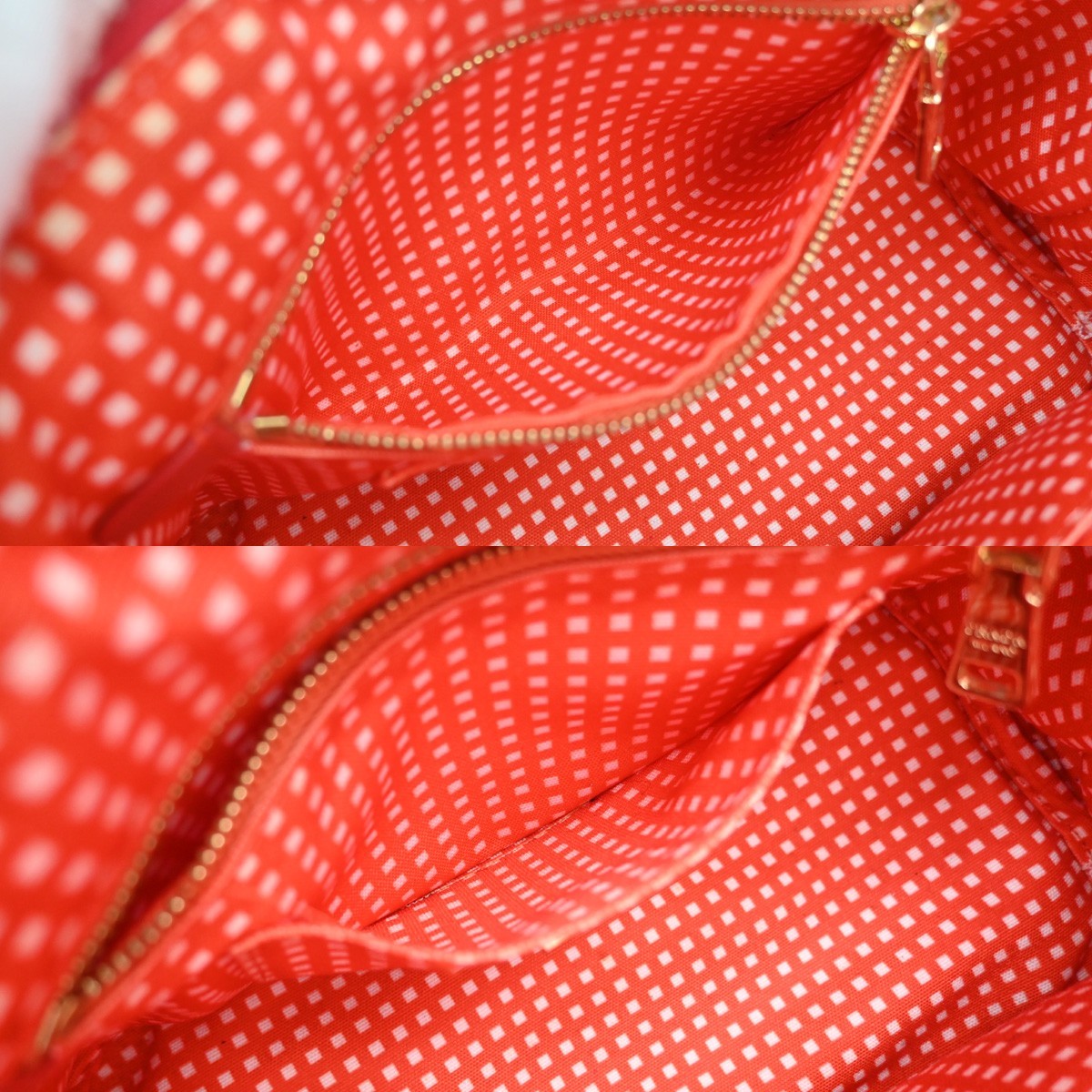 Prada Canapa Canvas Red Canvas Tote Bag Bag (Pre-Owned)
