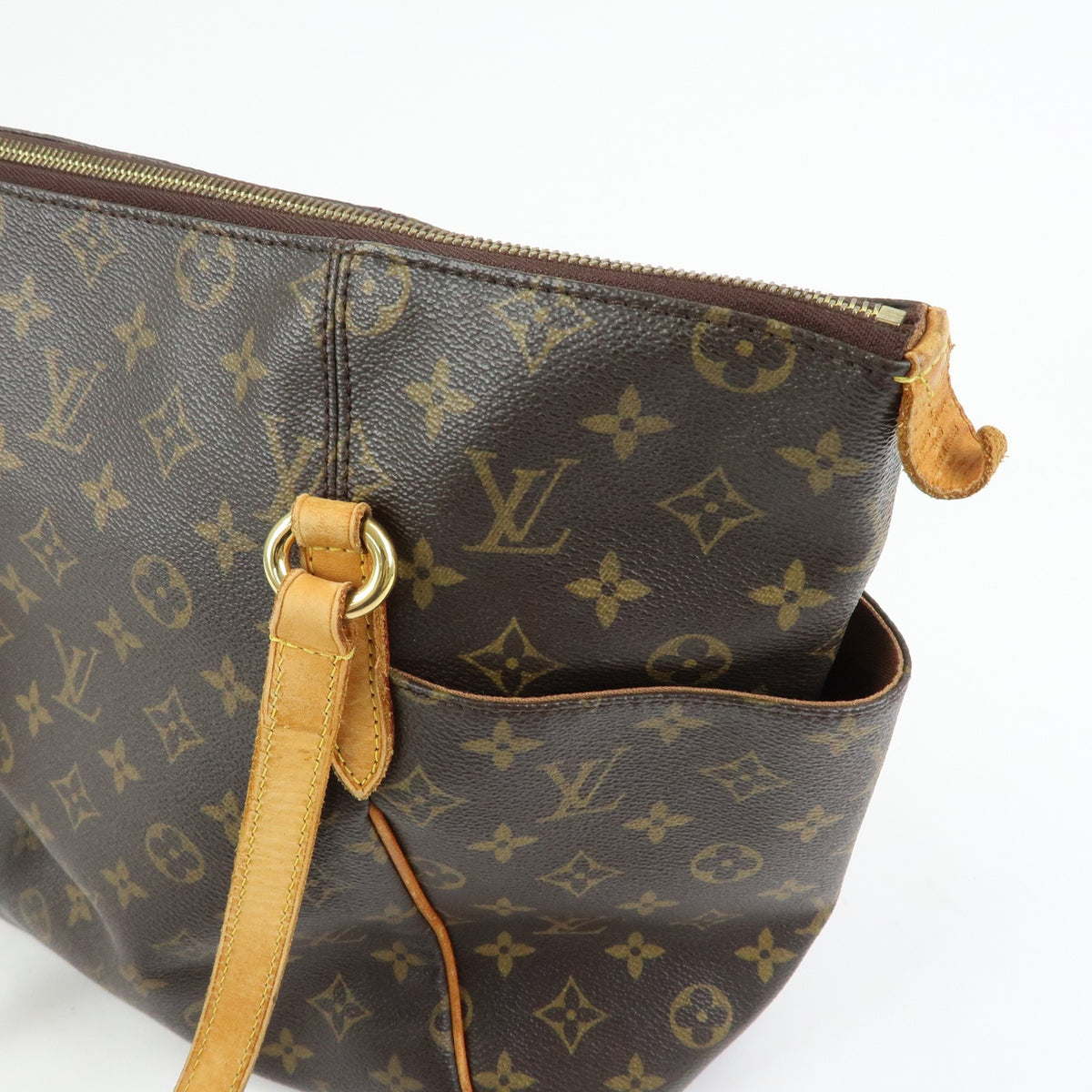 Louis Vuitton Totally Monogram Canvas Brown Canvas Tote Bag Bag (Pre-Owned)