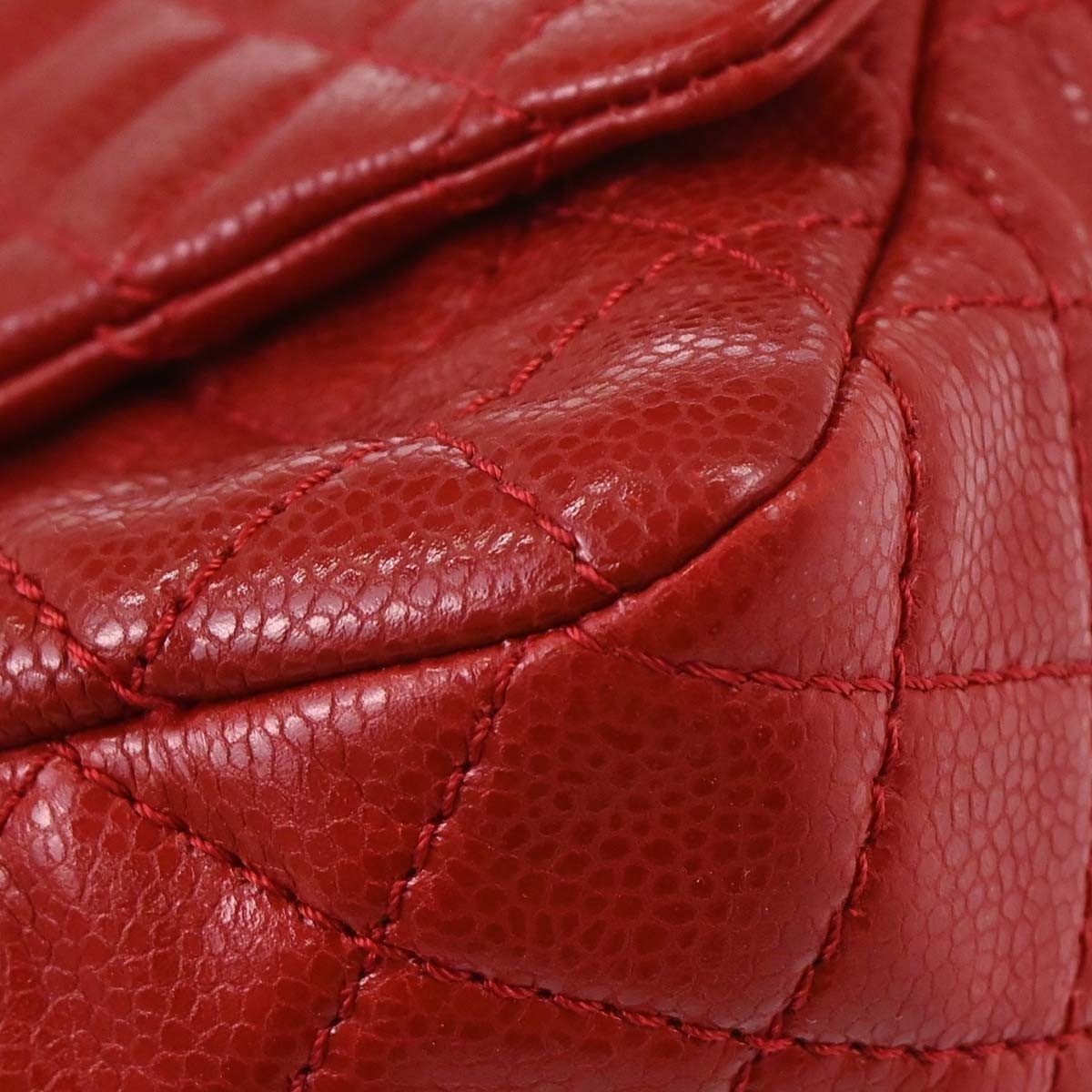 Chanel Reissue 2.55 Belt Quilted Aged Calfskin Red Leather Shoulder Bag Bag (Pre-Owned)