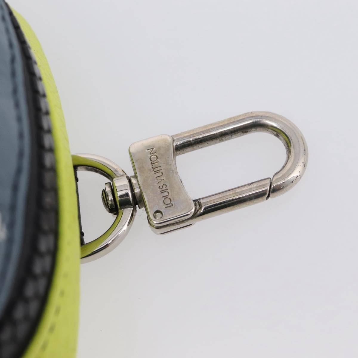 Louis Vuitton Square Pouch Bag Charm And Key Holder Leather Gray Leather Charms And Keychains Accessory (Pre-Owned)