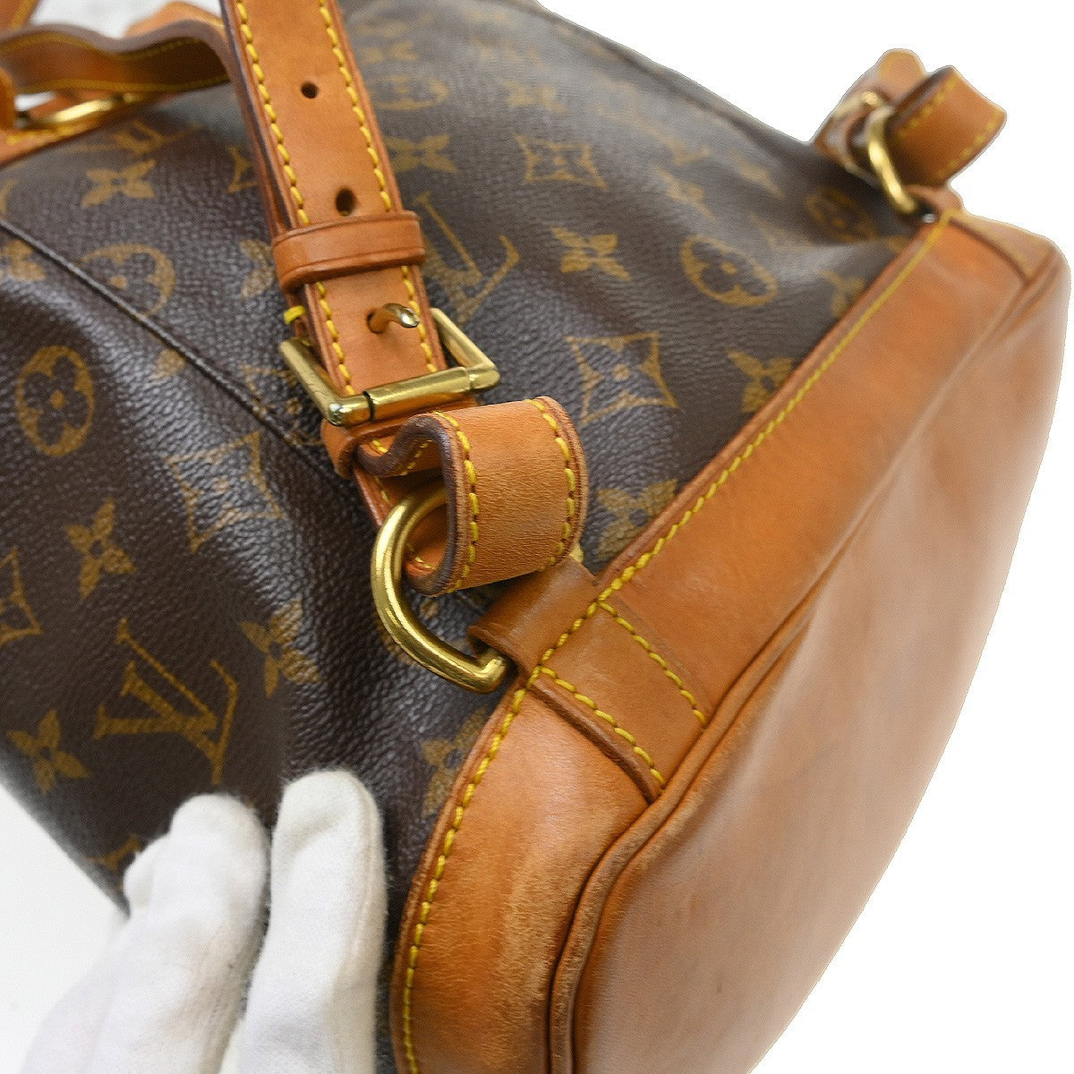 Louis Vuitton Vintage Montsouris Monogram Canvas Brown Canvas Backpack Bag (Pre-Owned)