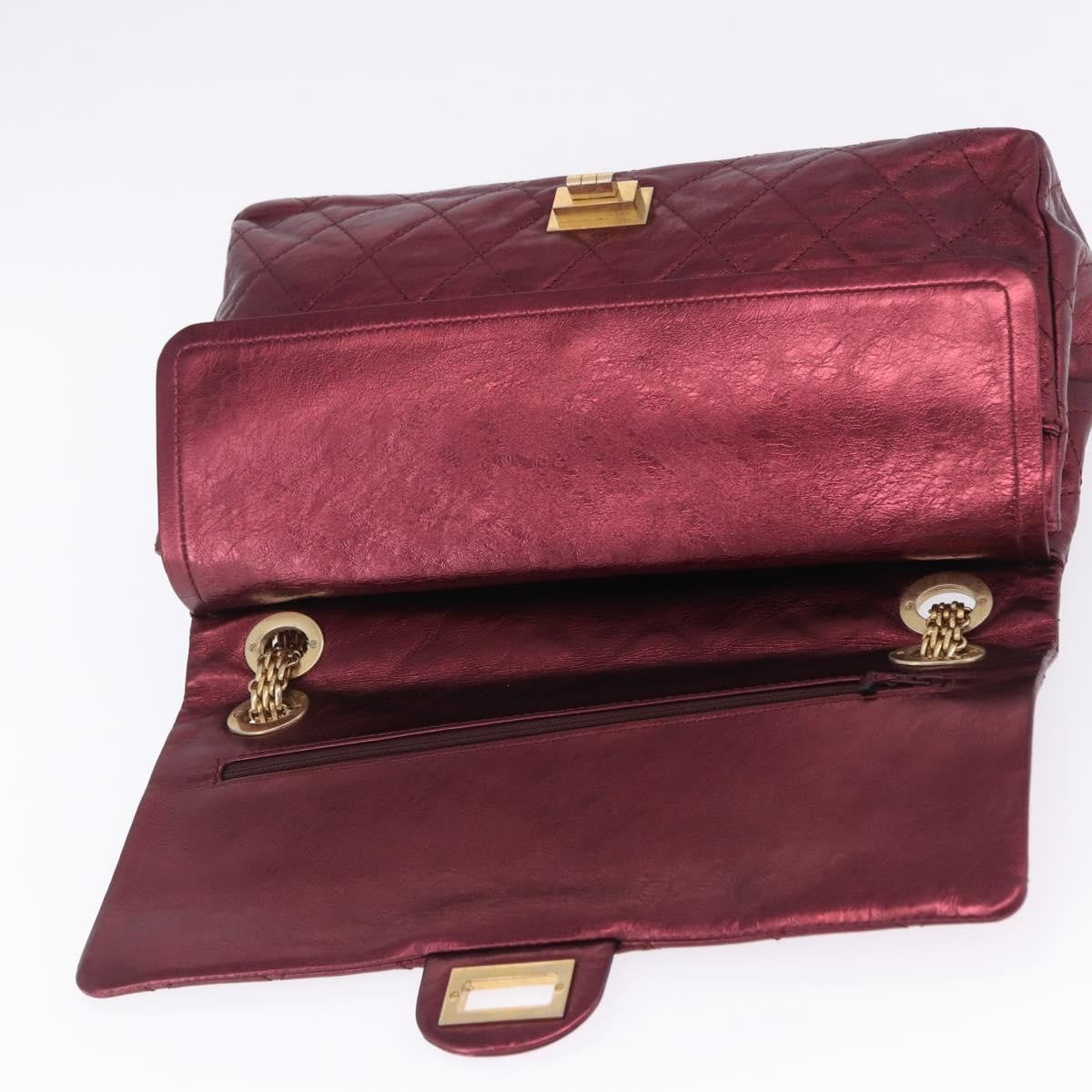 Chanel Reissue 2.55 Flap Quilted Lambskin Red Leather Handbag (Pre-Owned)