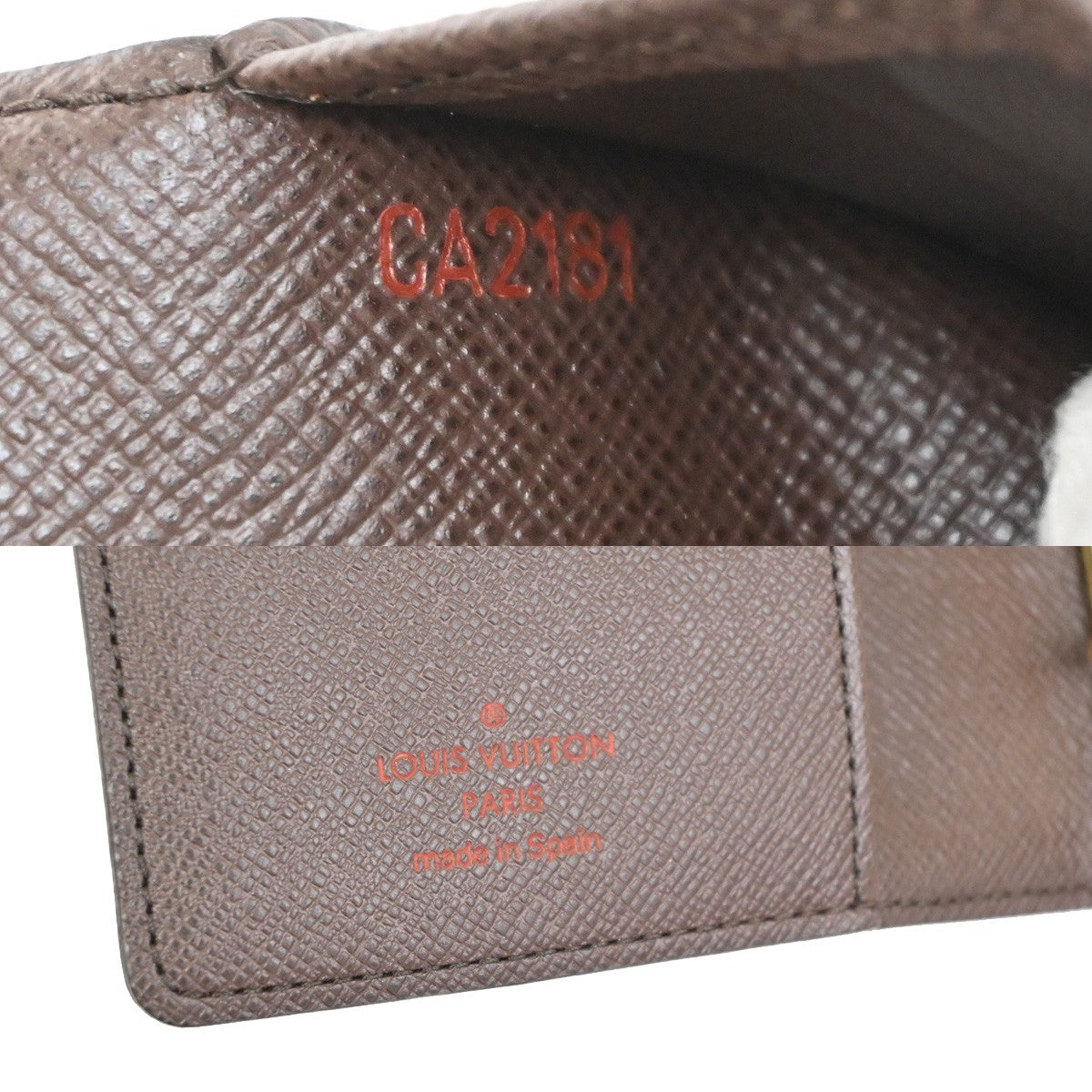 Louis Vuitton Ring Agenda Cover Damier Brown Canvas Briefcase Bag (Pre-Owned)