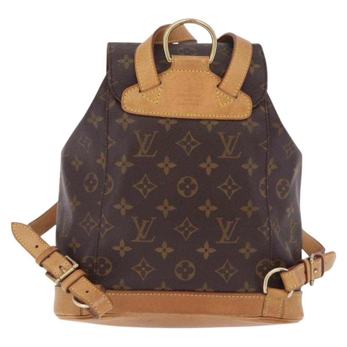 Louis Vuitton Vintage Montsouris Monogram Canvas Brown Canvas Backpack Bag (Pre-Owned)