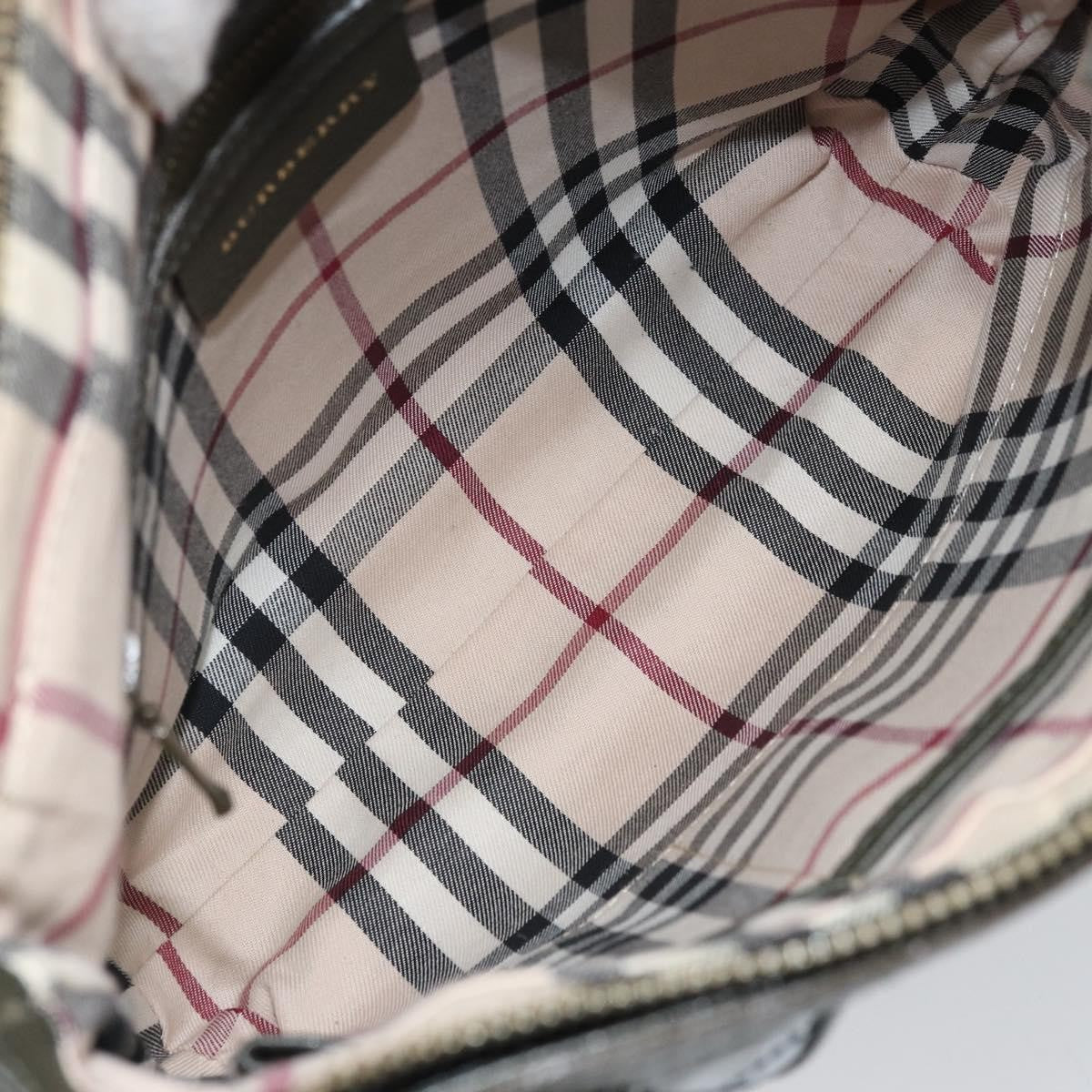 Burberry Vintage Leather Khaki Leather Shoulder Bag Bag (Pre-Owned)