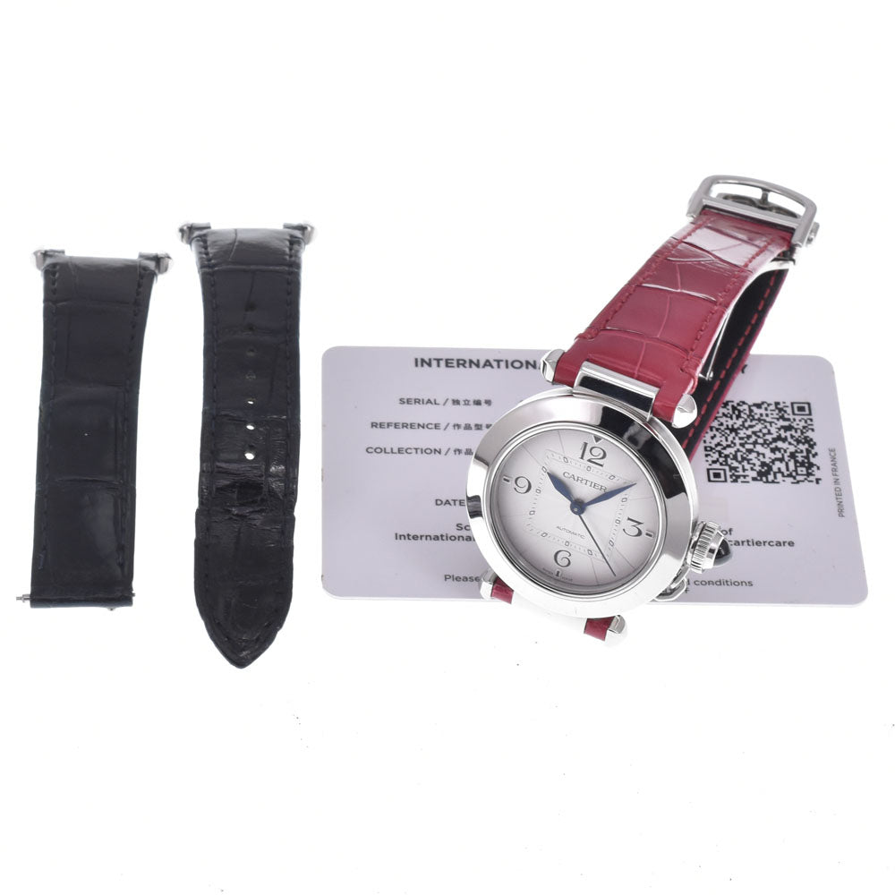 Cartier Pasha De Cartier Automatic Stainless Steel And Alligator Watch (Pre-Owned)