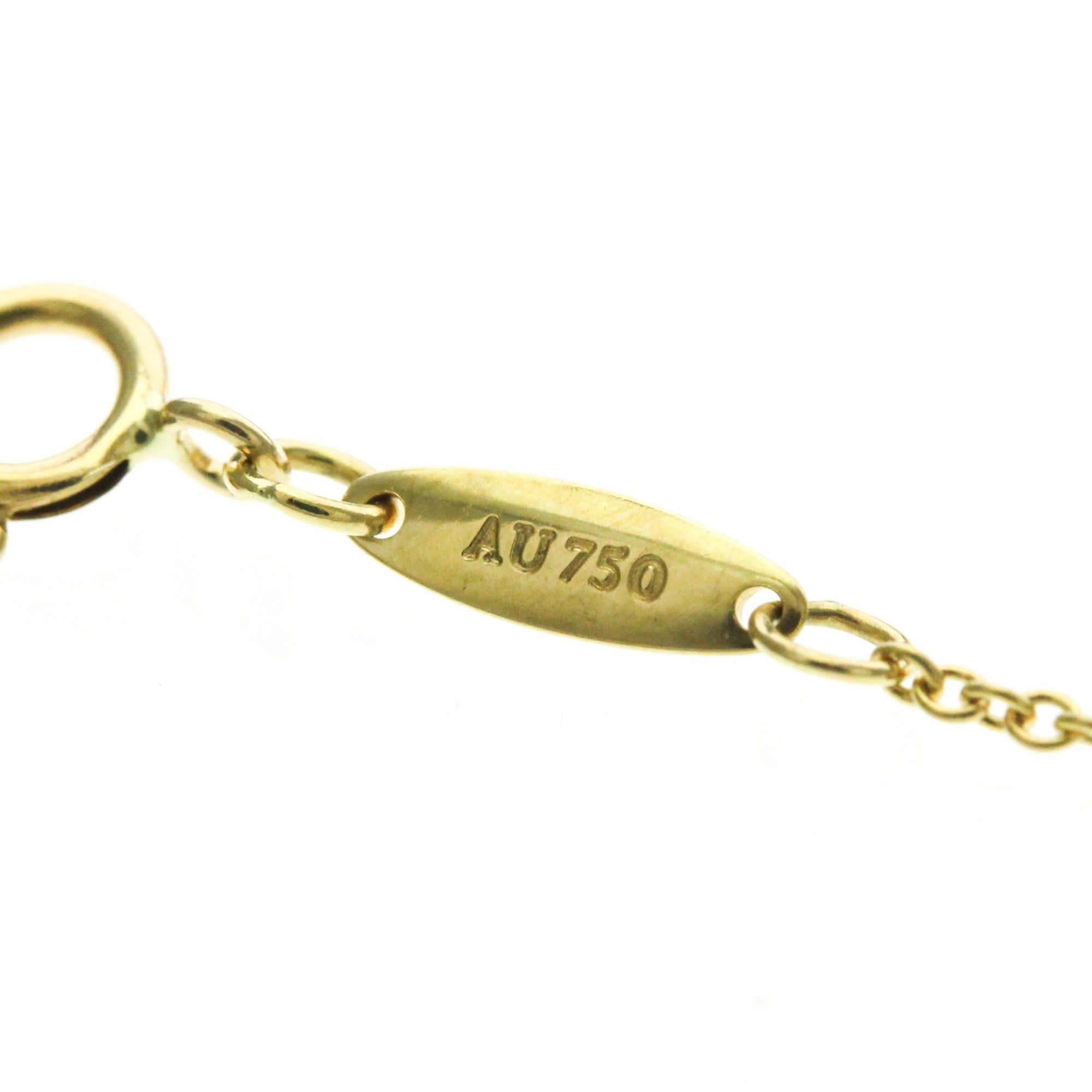 Tiffany & Co. Elsa Peretti Open Heart Pendant 18K Yellow Gold Gold Yellow_Gold Necklace Jewelry (Pre-Owned)