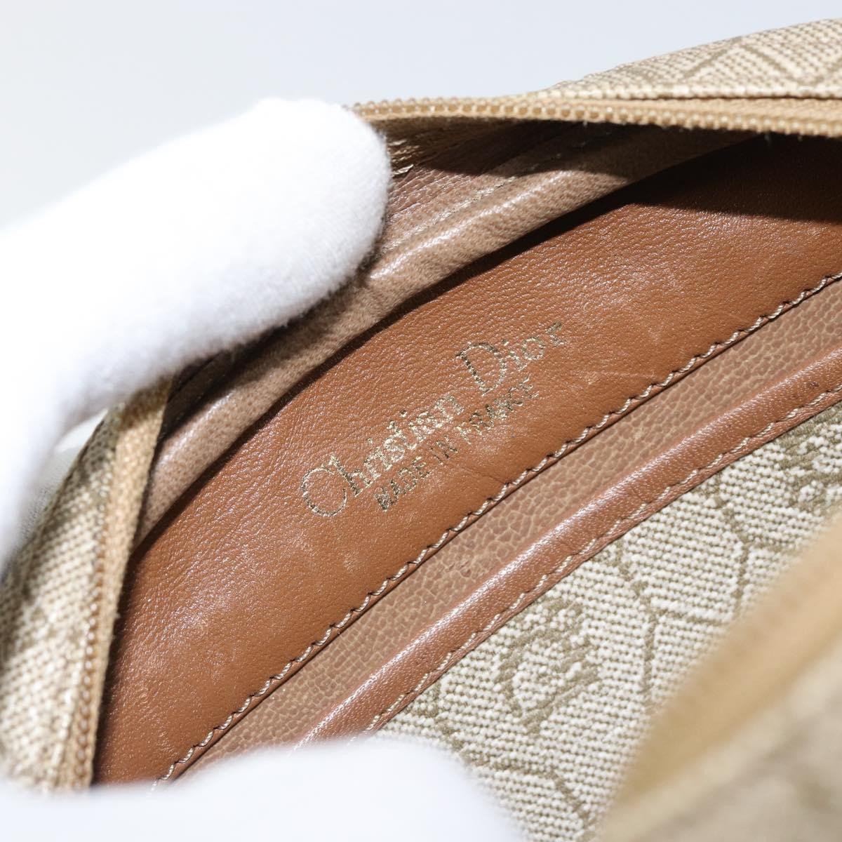 Christian Dior Vintage Honeycomb Canvas Beige Canvas Shoulder Bag Bag (Pre-Owned)