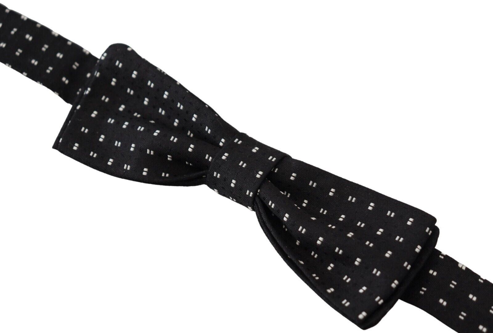 Dolce & Gabbana Elegant Black Silk Bow Men's Tie
