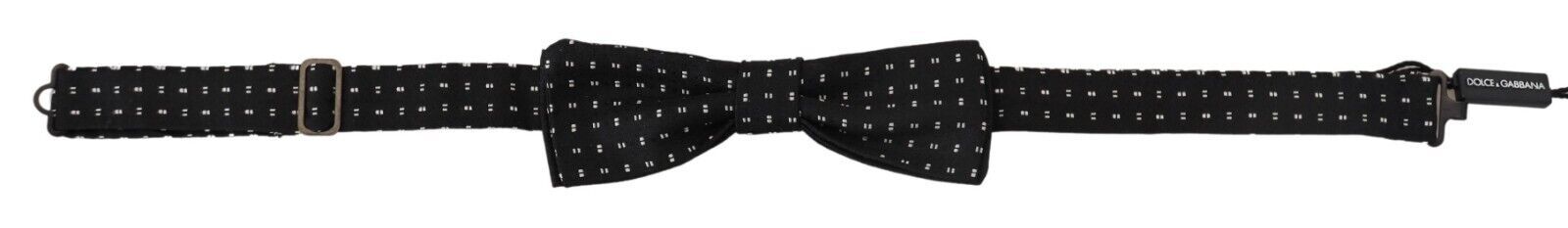 Dolce & Gabbana Elegant Black Silk Bow Men's Tie