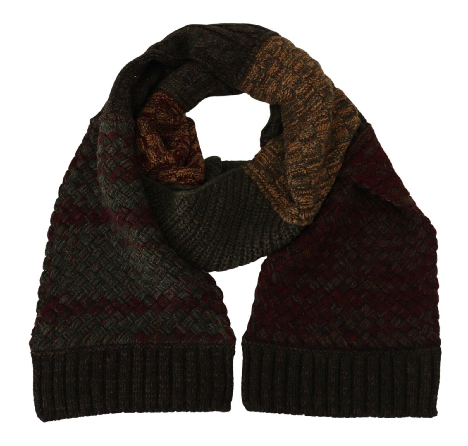 Dolce & Gabbana Multicolor Knitted Men Neck Wrap Shawl Men's Scarf