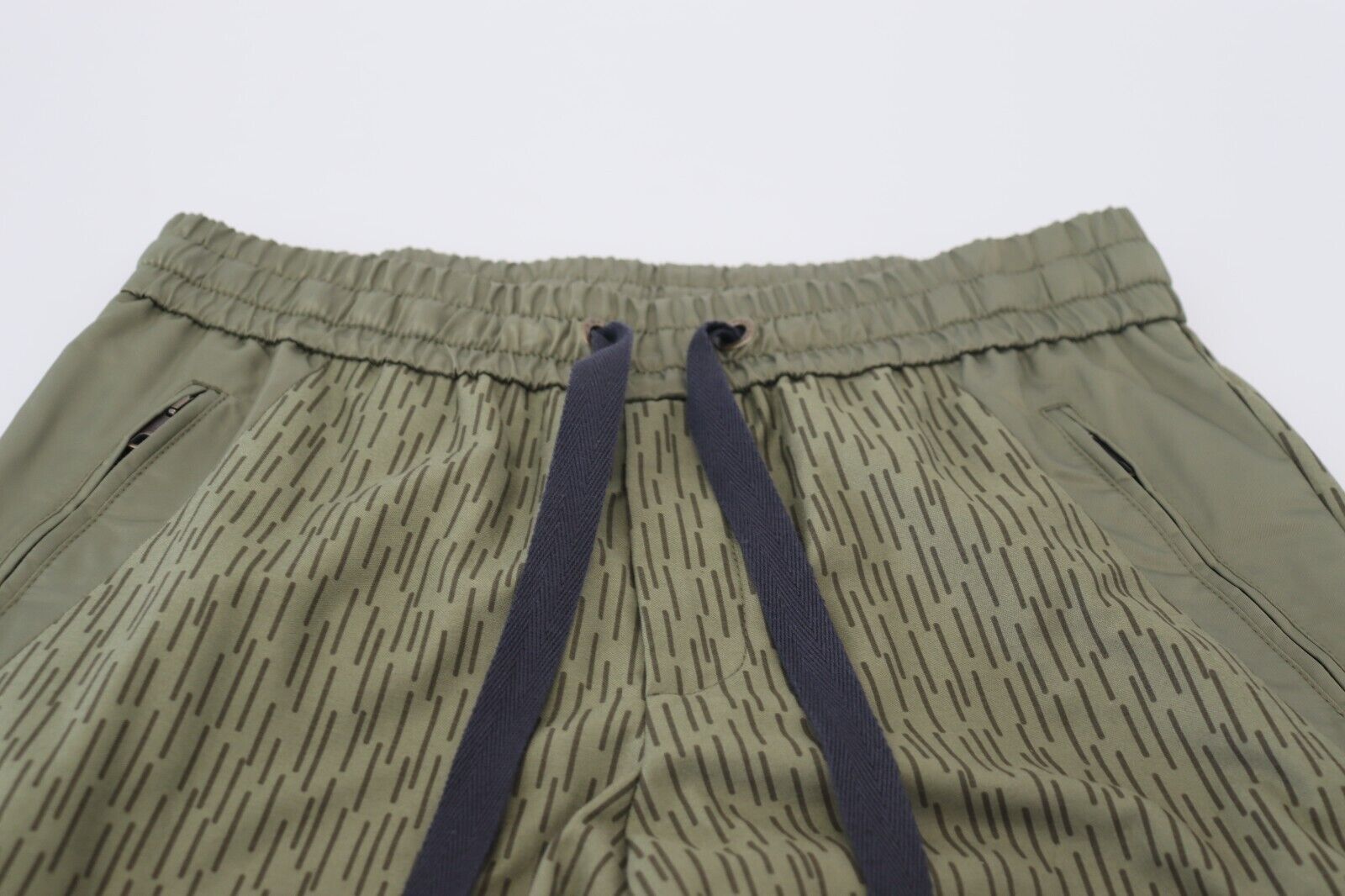 Dolce & Gabbana Green Striped Cargo Zipper Leg Men Trouser Men's Pants