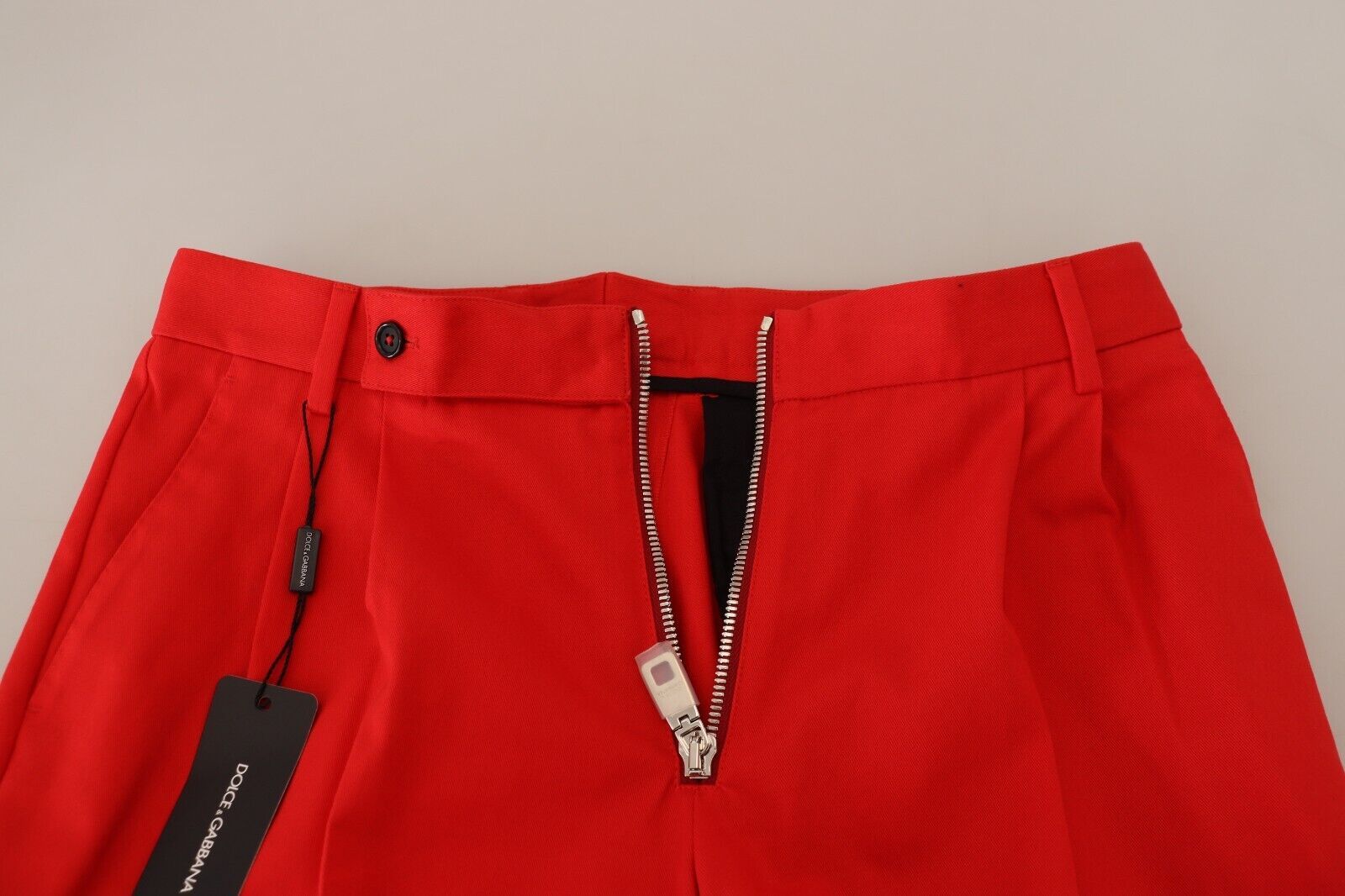 Dolce & Gabbana Stunning Red Mainline Cotton Men's Pants