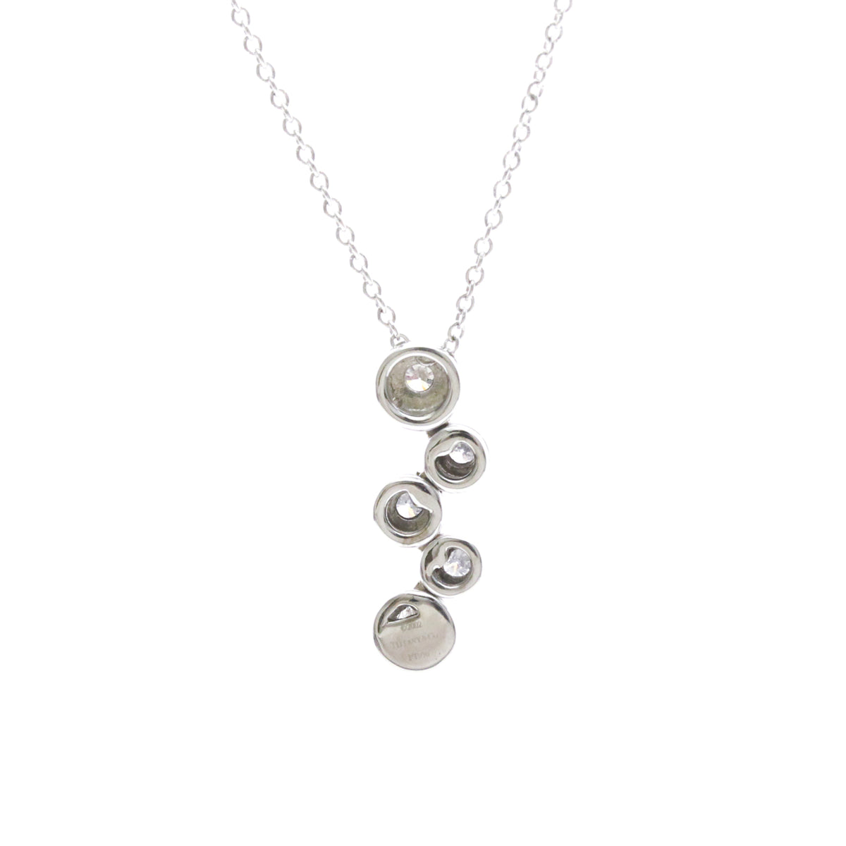 Tiffany & Co. Bubble Pendant Silver Platinum Necklace Jewelry (Pre-Owned)