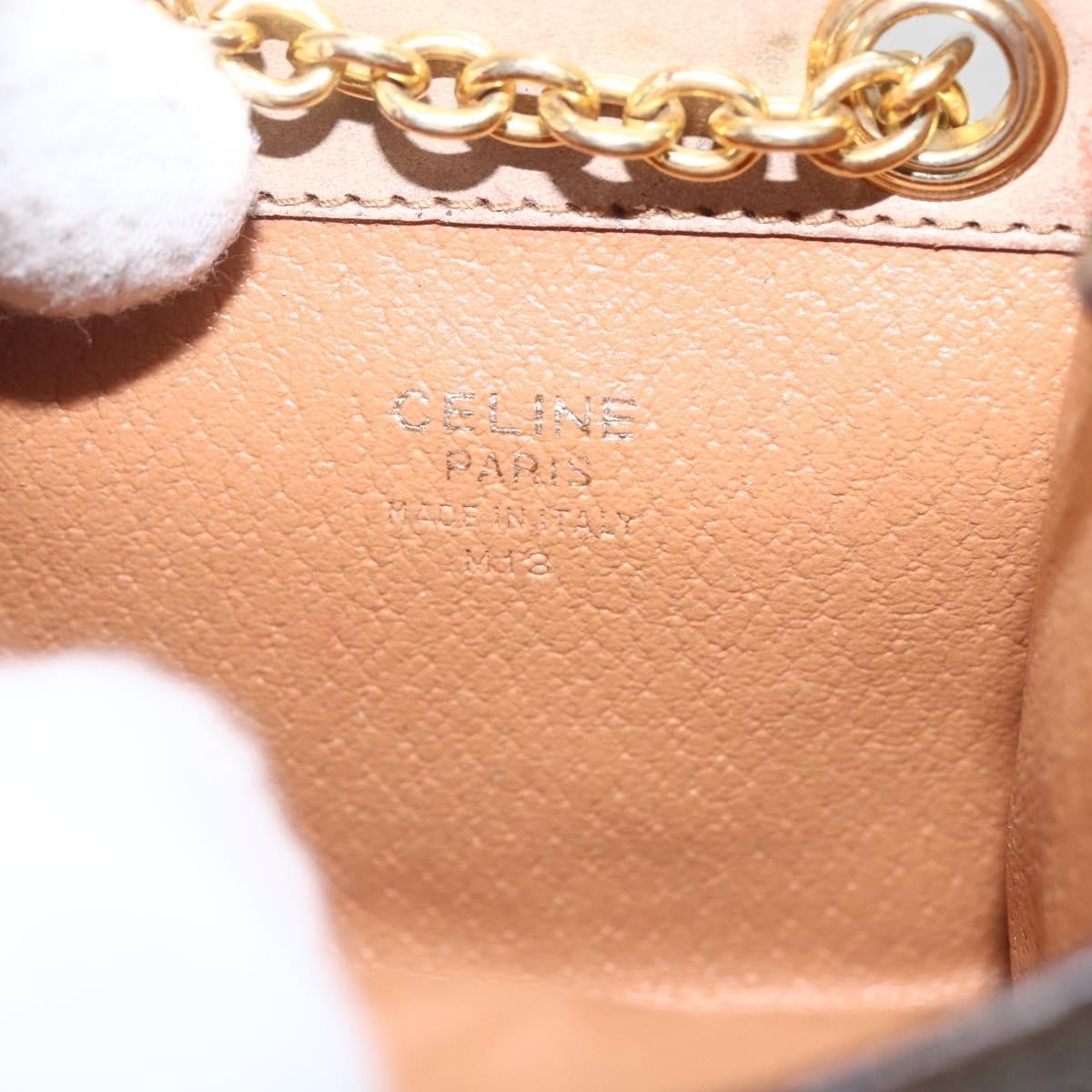 Celine Vintage Macadam Canvas And Leather Brown Canvas Shoulder Bag Bag (Pre-Owned)