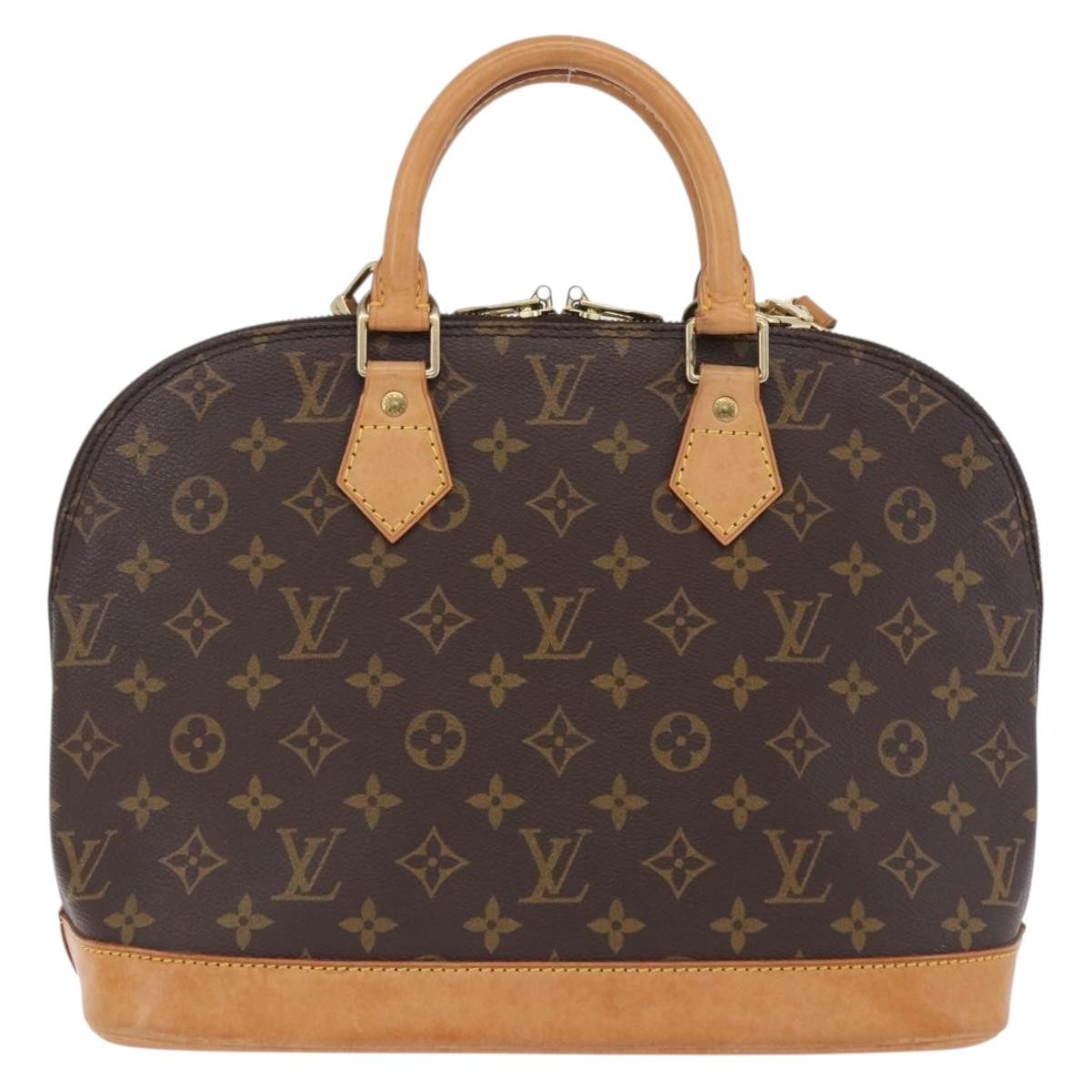 Louis Vuitton Alma Monogram Canvas Brown Canvas Handbag (Pre-Owned)