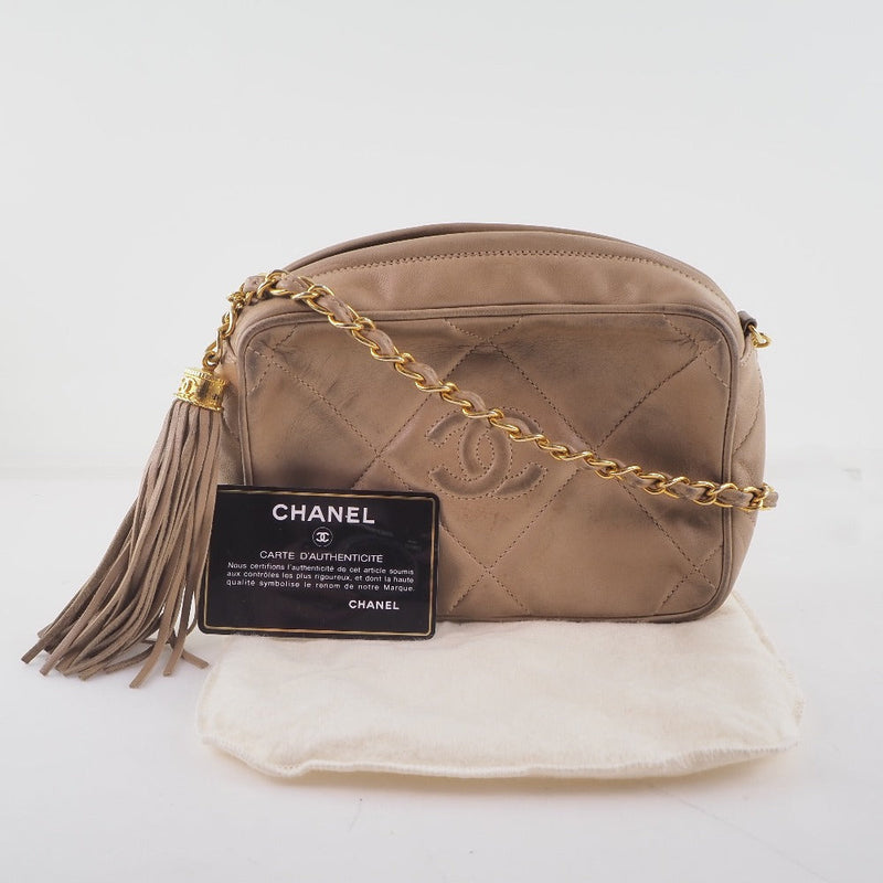 Chanel Camera Brown Leather Shoulder Bag (Pre-Owned)