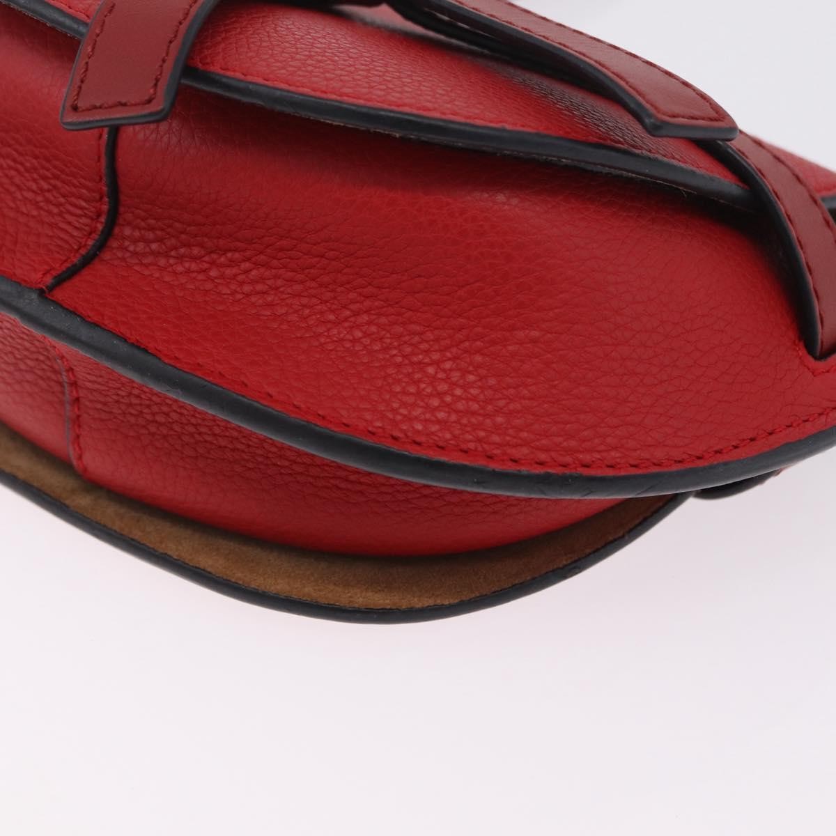 Loewe Metal Gate Leather Red Leather Shoulder Bag Bag (Pre-Owned)