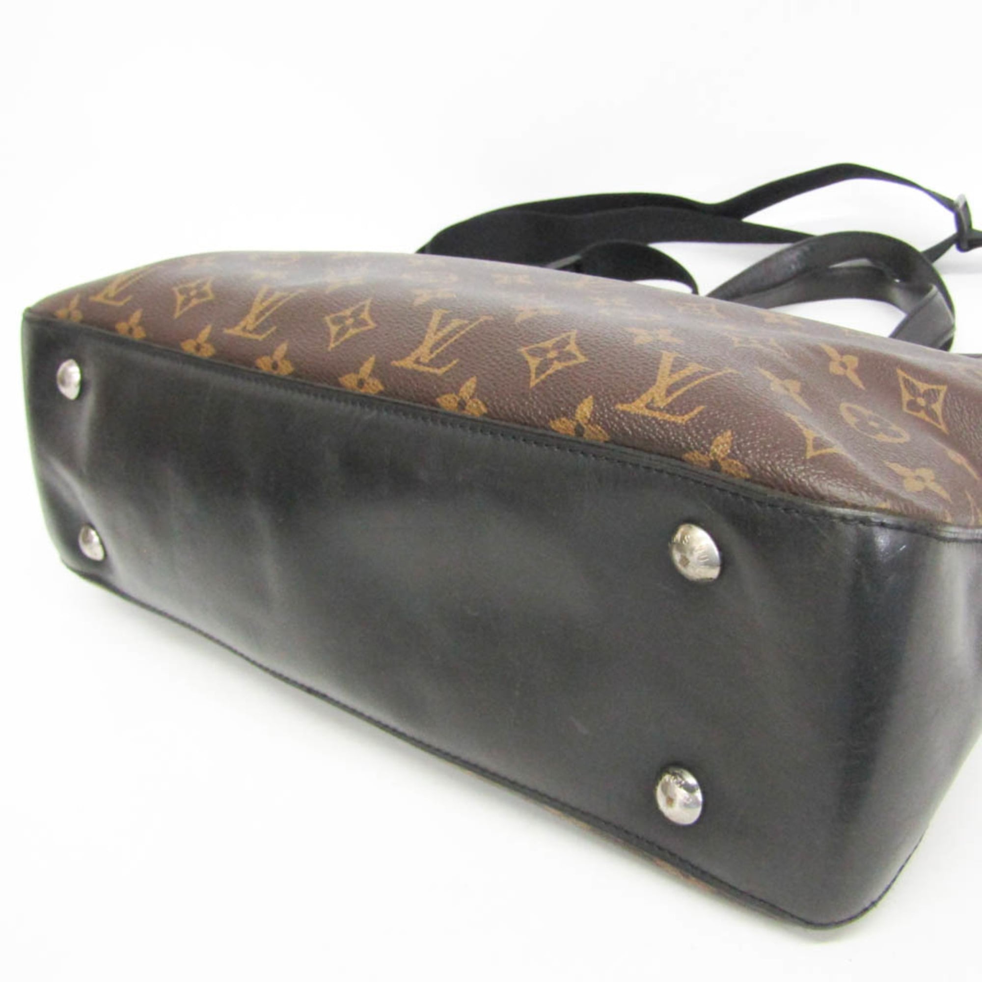 Louis Vuitton Davis Macassar Monogram Canvas Brown Canvas Handbag (Pre-Owned)