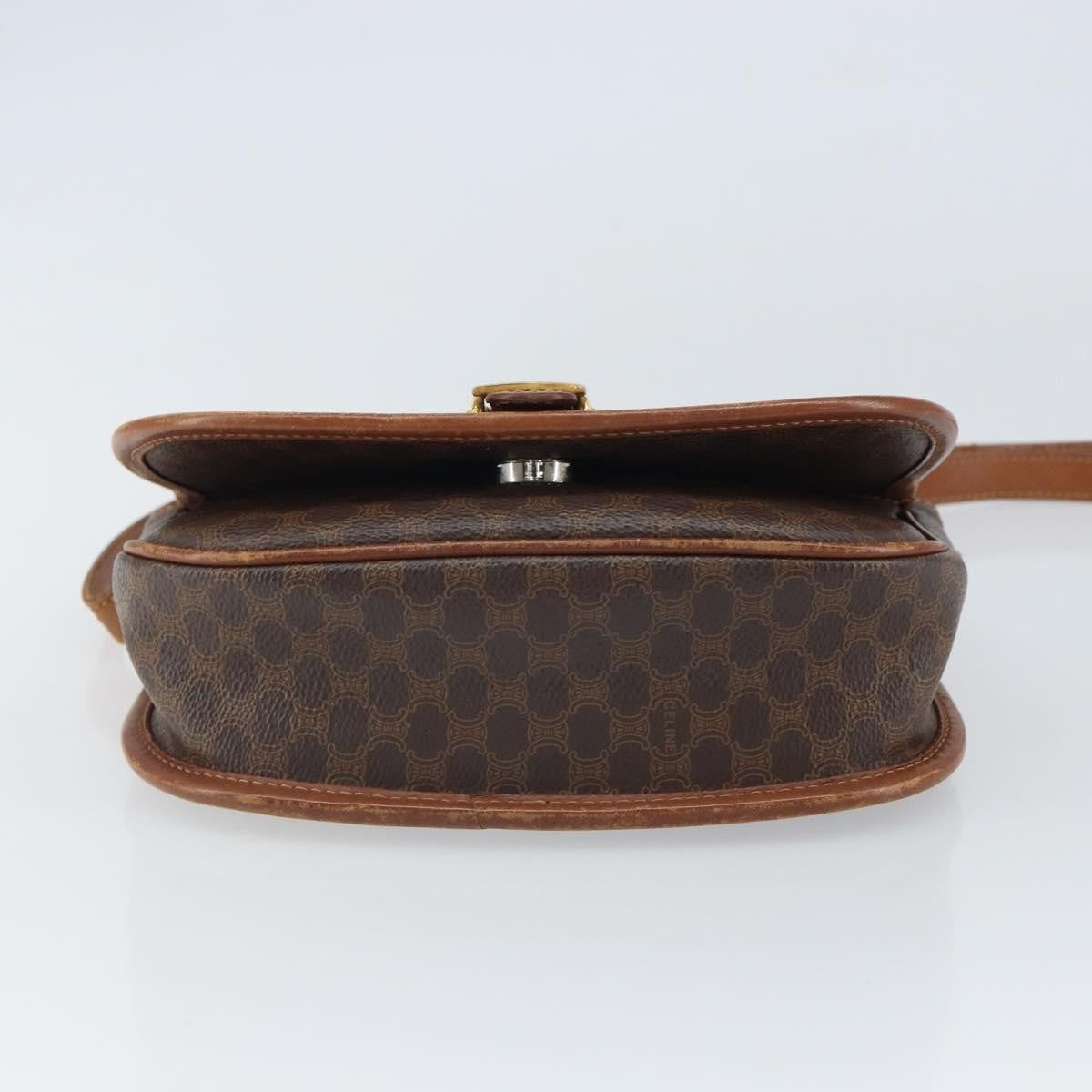 Celine Vintage Macadam Canvas Brown Canvas Backpack Bag (Pre-Owned)