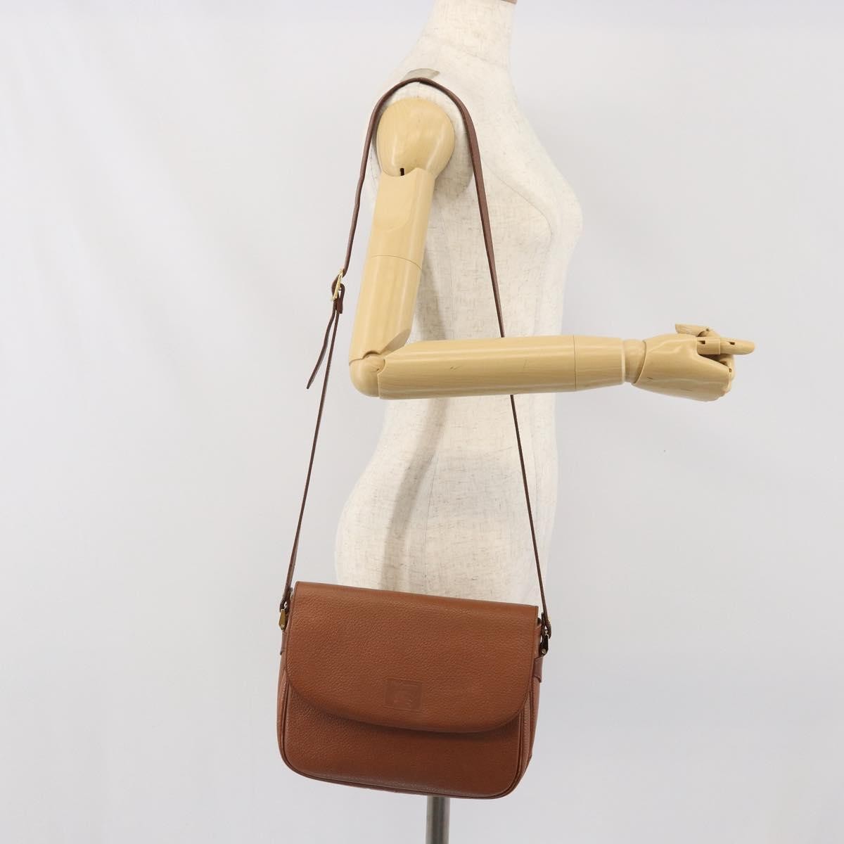 Burberry Vintage Leather Brown Leather Shoulder Bag Bag (Pre-Owned)