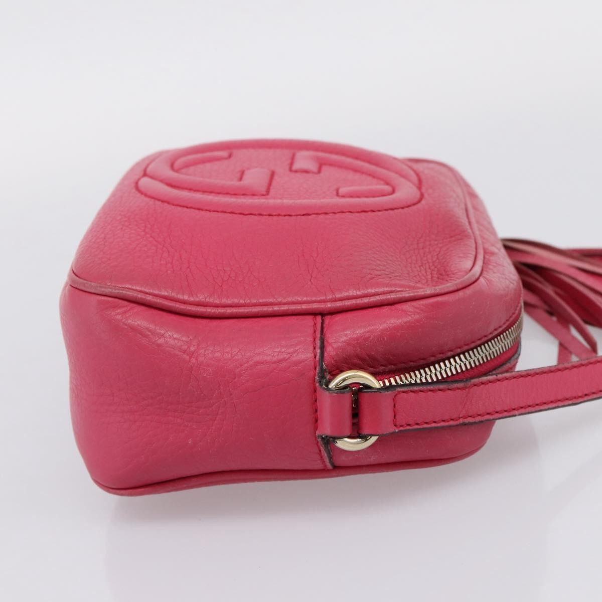 Gucci Soho Disco Leather Pink Leather Crossbody Bag Bag (Pre-Owned)