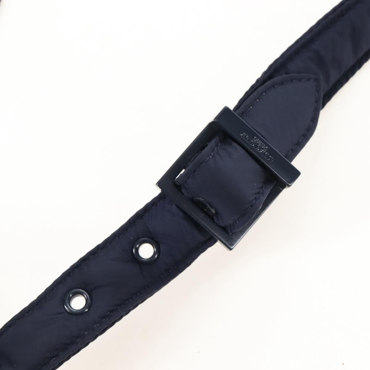 Saint Laurent Le 5 A 7 Hobo Nylon Navy Nylon Shoulder Bag Bag (Pre-Owned)