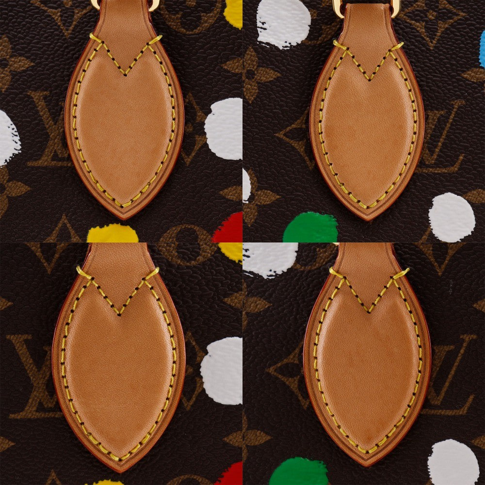 Louis Vuitton Onthego Tote Yayoi Kusama Painted Dots Monogram Canvas Multicolour Canvas Tote Bag Bag (Pre-Owned)