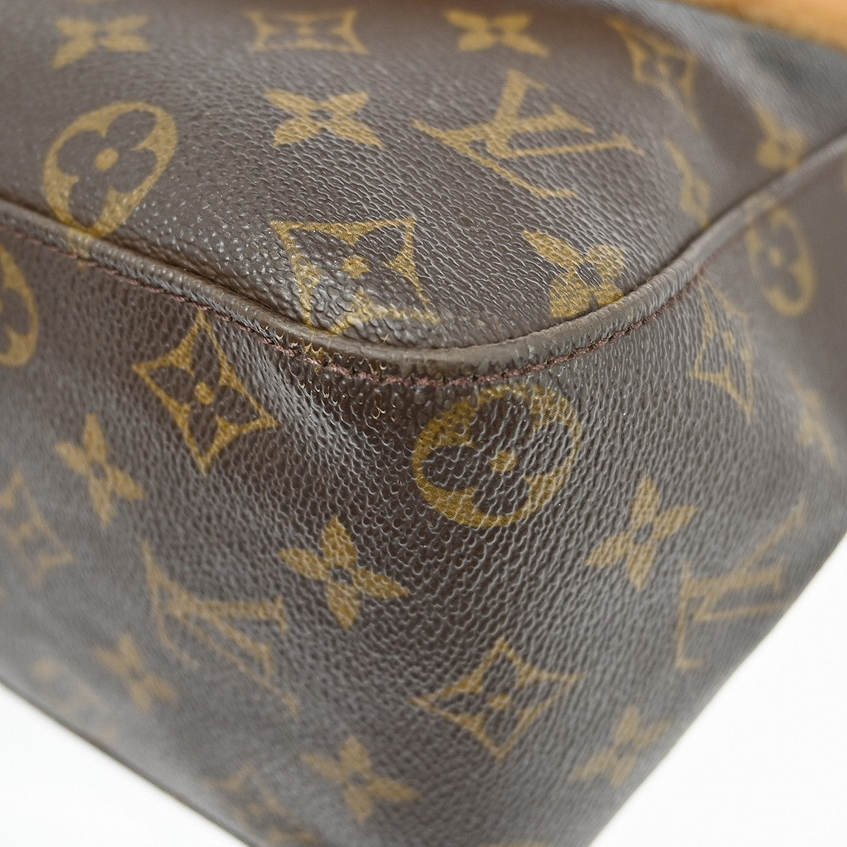 Louis Vuitton Looping Monogram Canvas Brown Canvas Handbag (Pre-Owned)