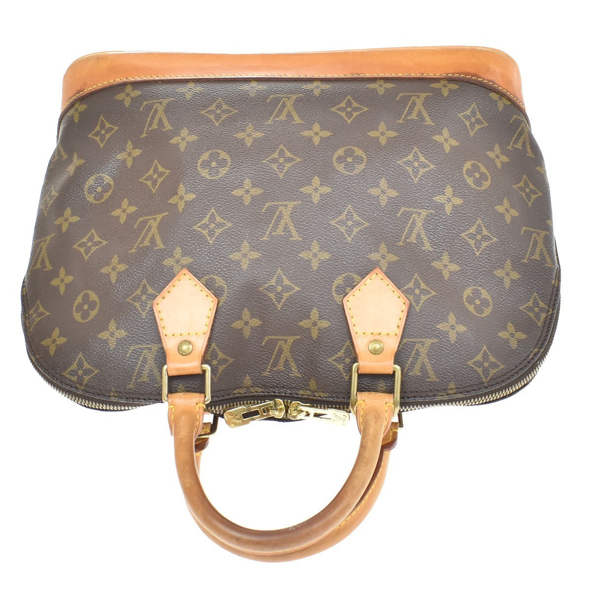 Louis Vuitton Vintage Alma Monogram Canvas Brown Canvas Handbag (Pre-Owned)