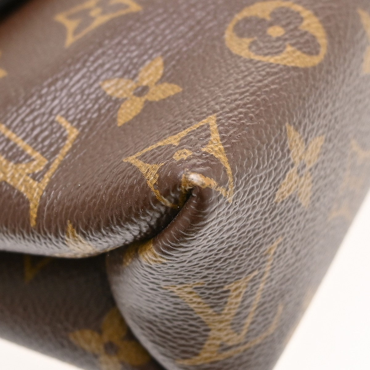 Louis Vuitton Saint Placide Monogram Canvas And Leather Brown Canvas Shoulder Bag Bag (Pre-Owned)