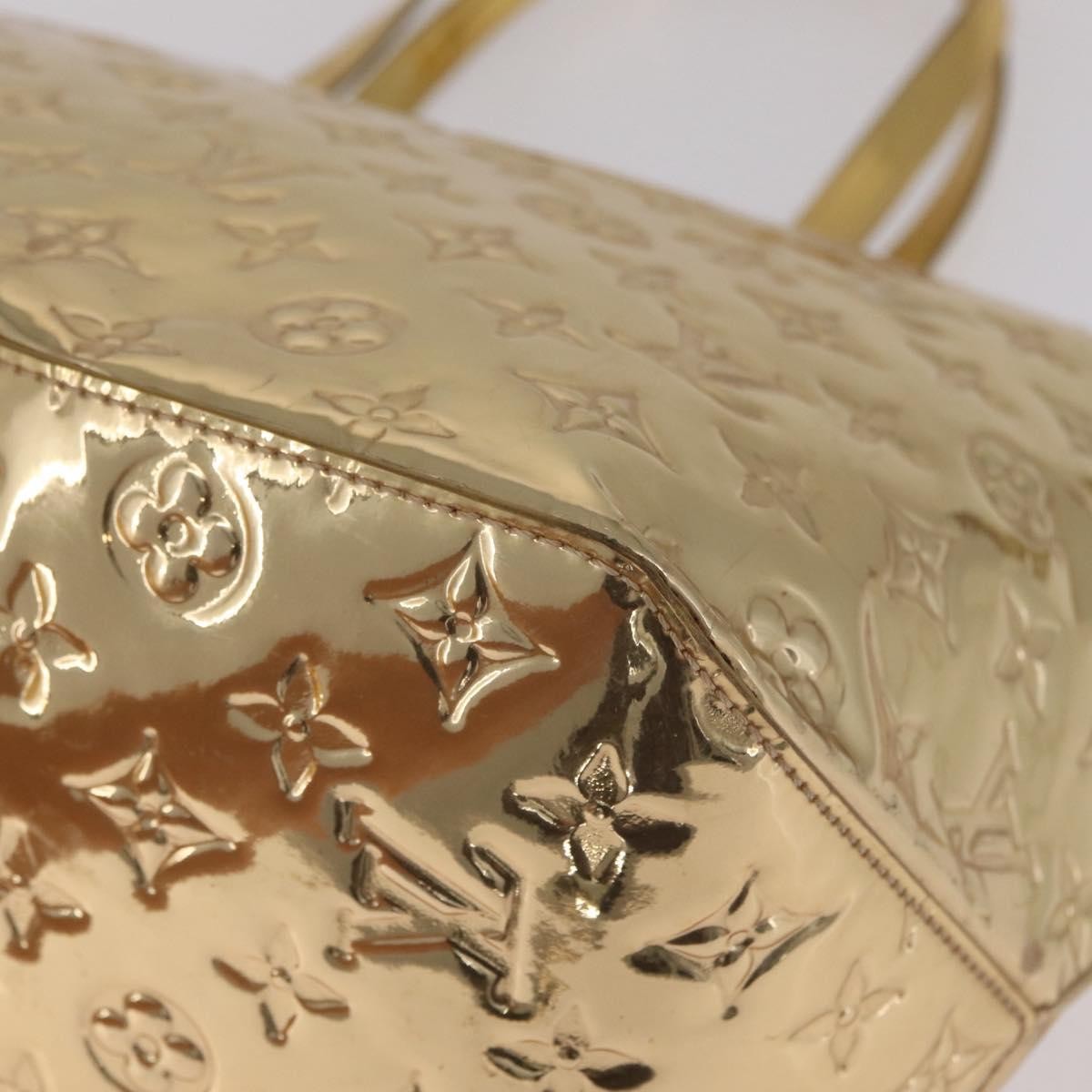 Louis Vuitton Bellevue Monogram Vernis Gold Canvas Tote Bag Bag (Pre-Owned)