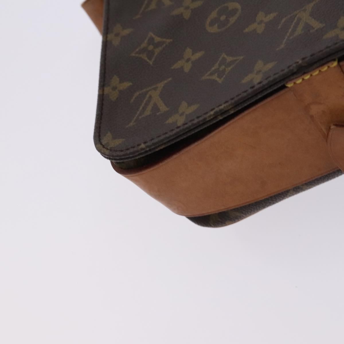 Louis Vuitton Cartouchiere Monogram Canvas Brown Canvas Shoulder Bag Bag (Pre-Owned)