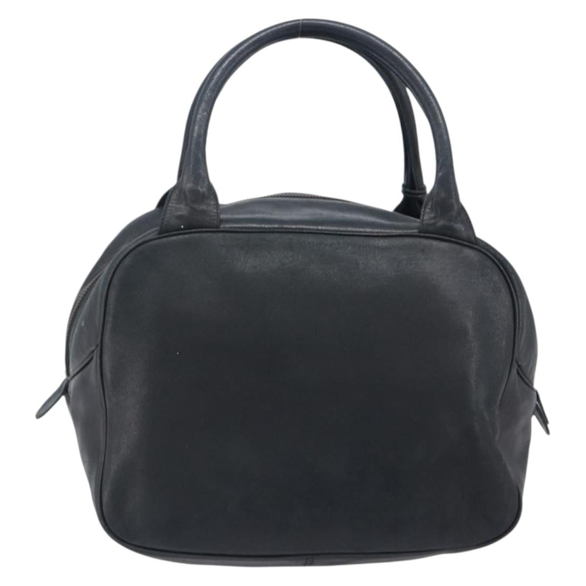 Christian Dior Handbag Leather Navy Leather Handbag (Pre-Owned)