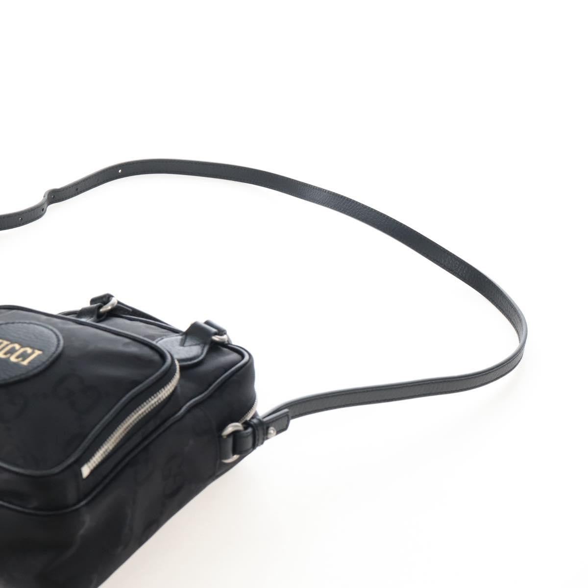 Gucci Off The Grid Messenger Gg Econyl Black Canvas Handbag (Pre-Owned)