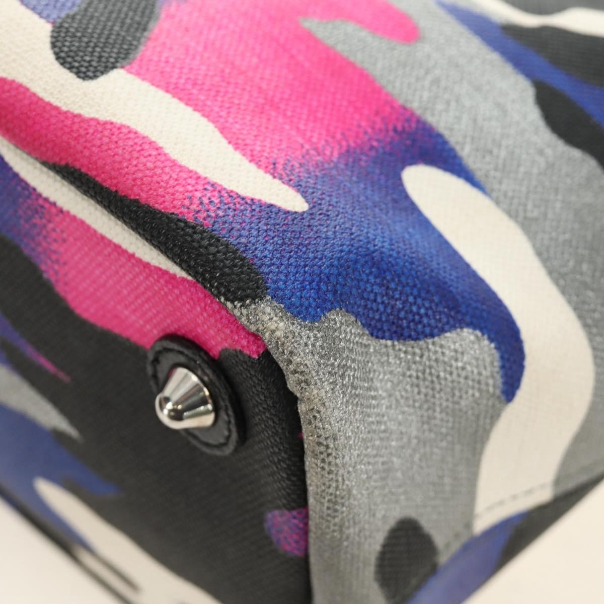 Christian Dior Open Limited Edition Anselm Reyle Camouflage Canvas Multicolour Canvas Tote Bag Bag (Pre-Owned)