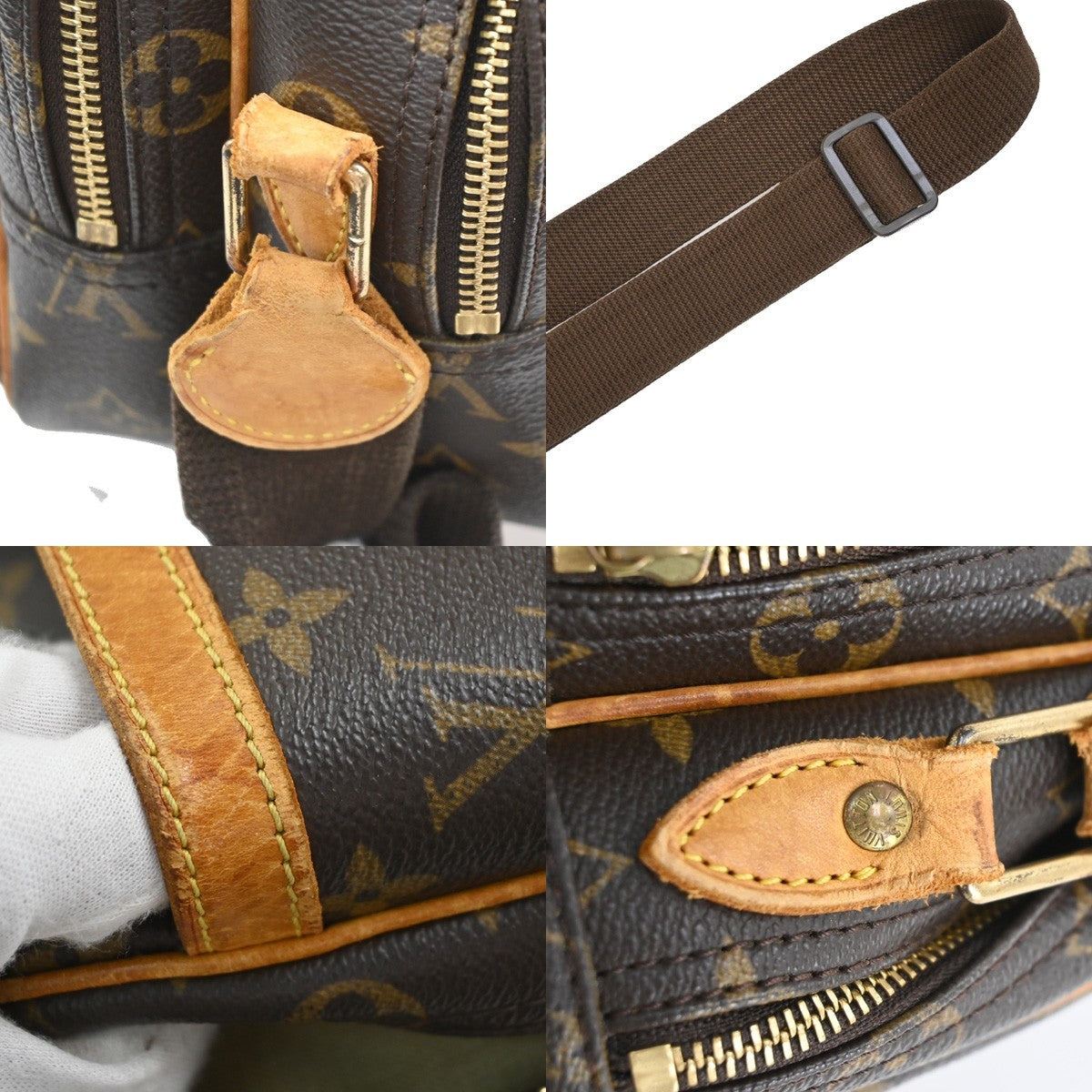 Louis Vuitton Reporter Monogram Canvas Brown Canvas Shoulder Bag Bag (Pre-Owned)