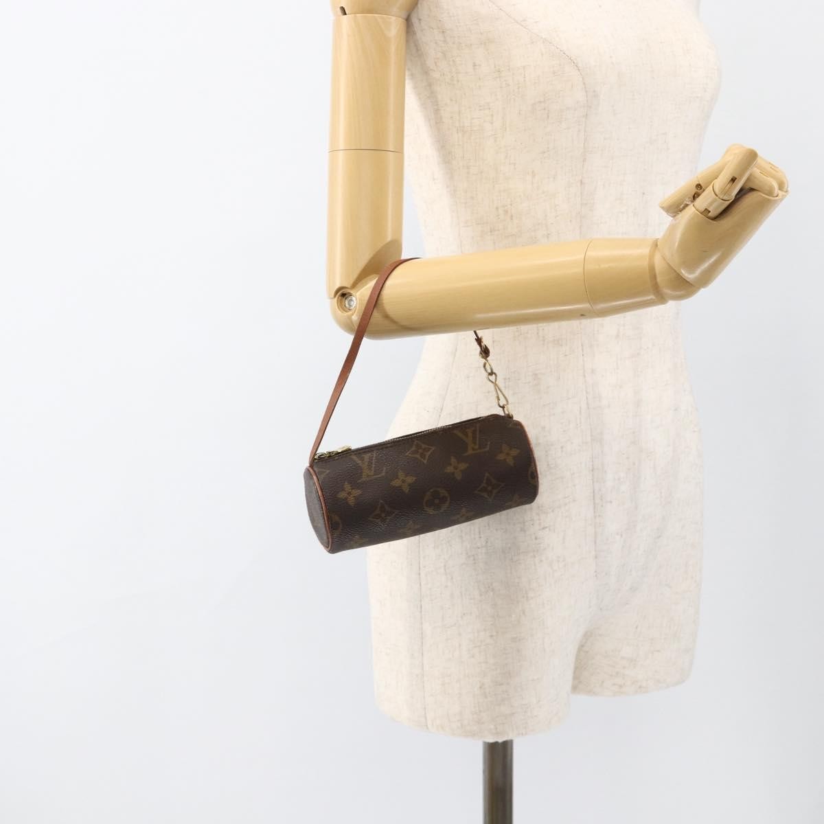 Louis Vuitton Papillon Pochette Monogram Canvas Brown Canvas Clutche & Pouche Bag (Pre-Owned)