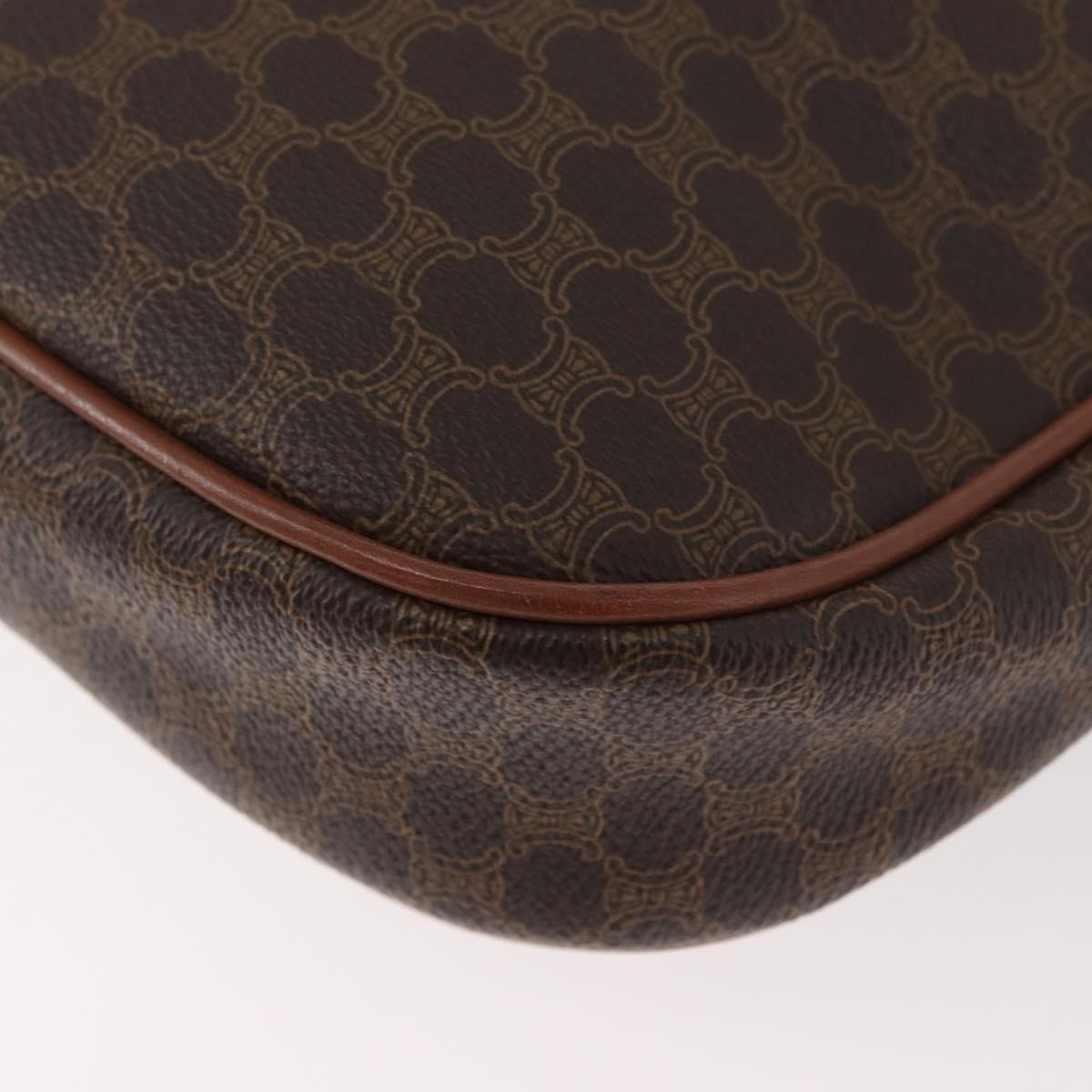 Celine Vintage Macadam Canvas Brown Pvc Shoulder Bag Bag (Pre-Owned)