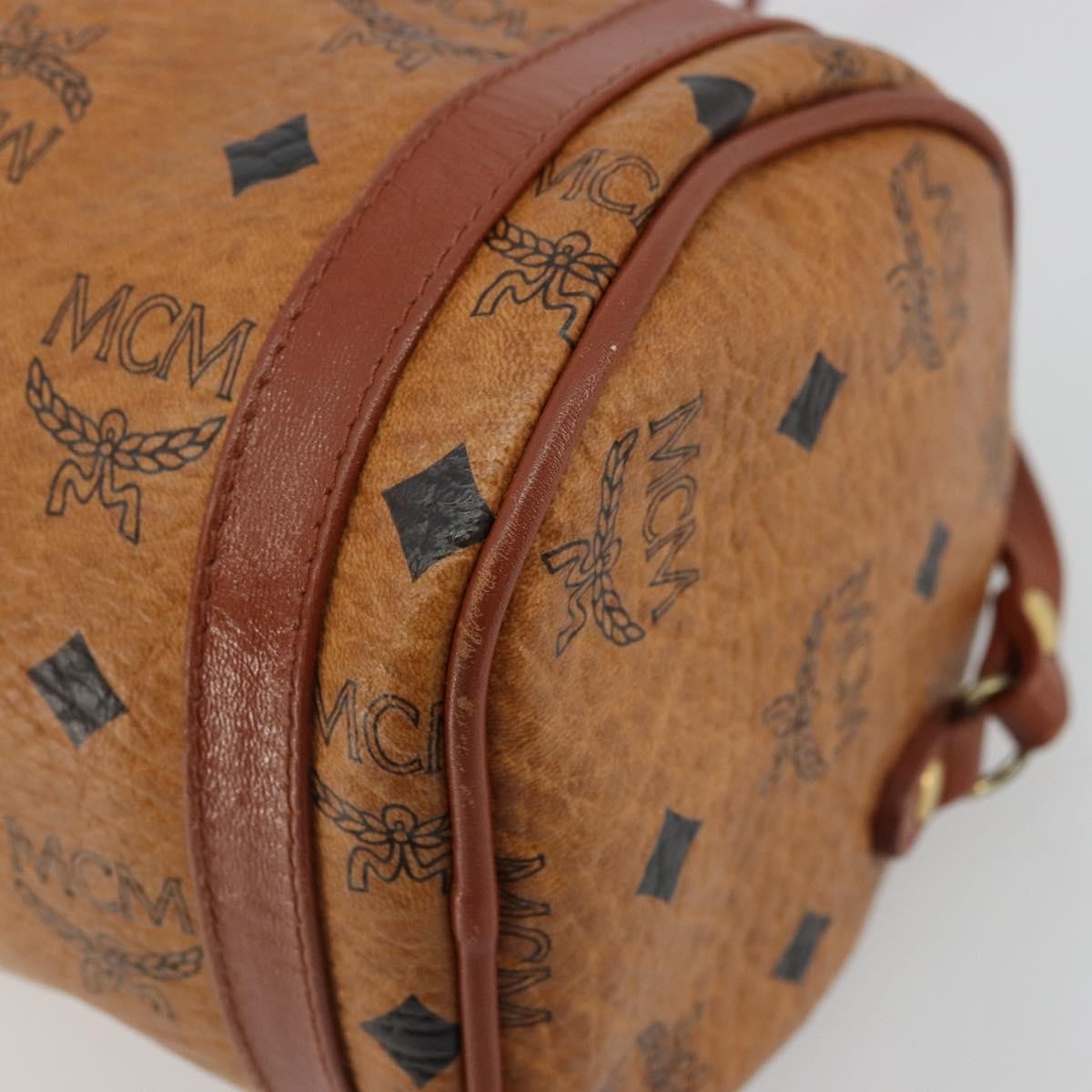 MCM Vintage Vicetos Leather Brown Leather Shoulder Bag Bag (Pre-Owned)
